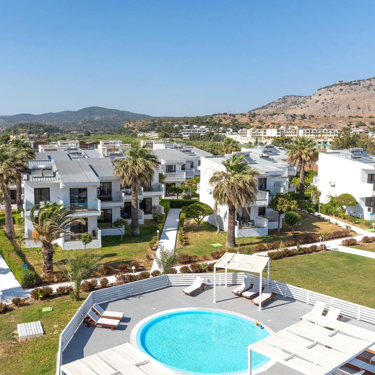 Bird's eye view in Kamari Beach