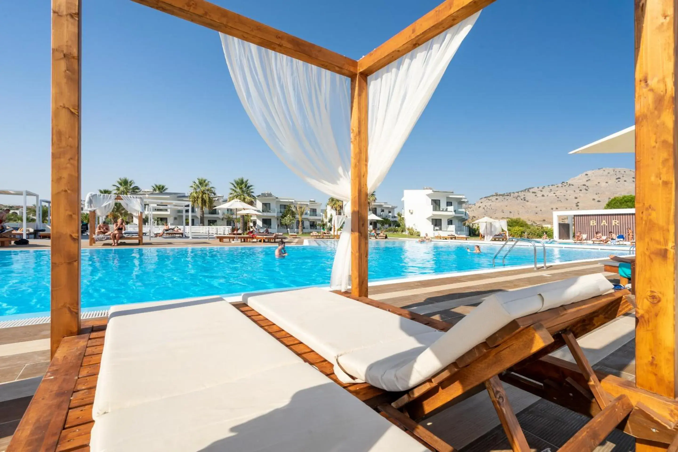 Swimming pool in Kamari Beach Swimming pool in Kamari Beach