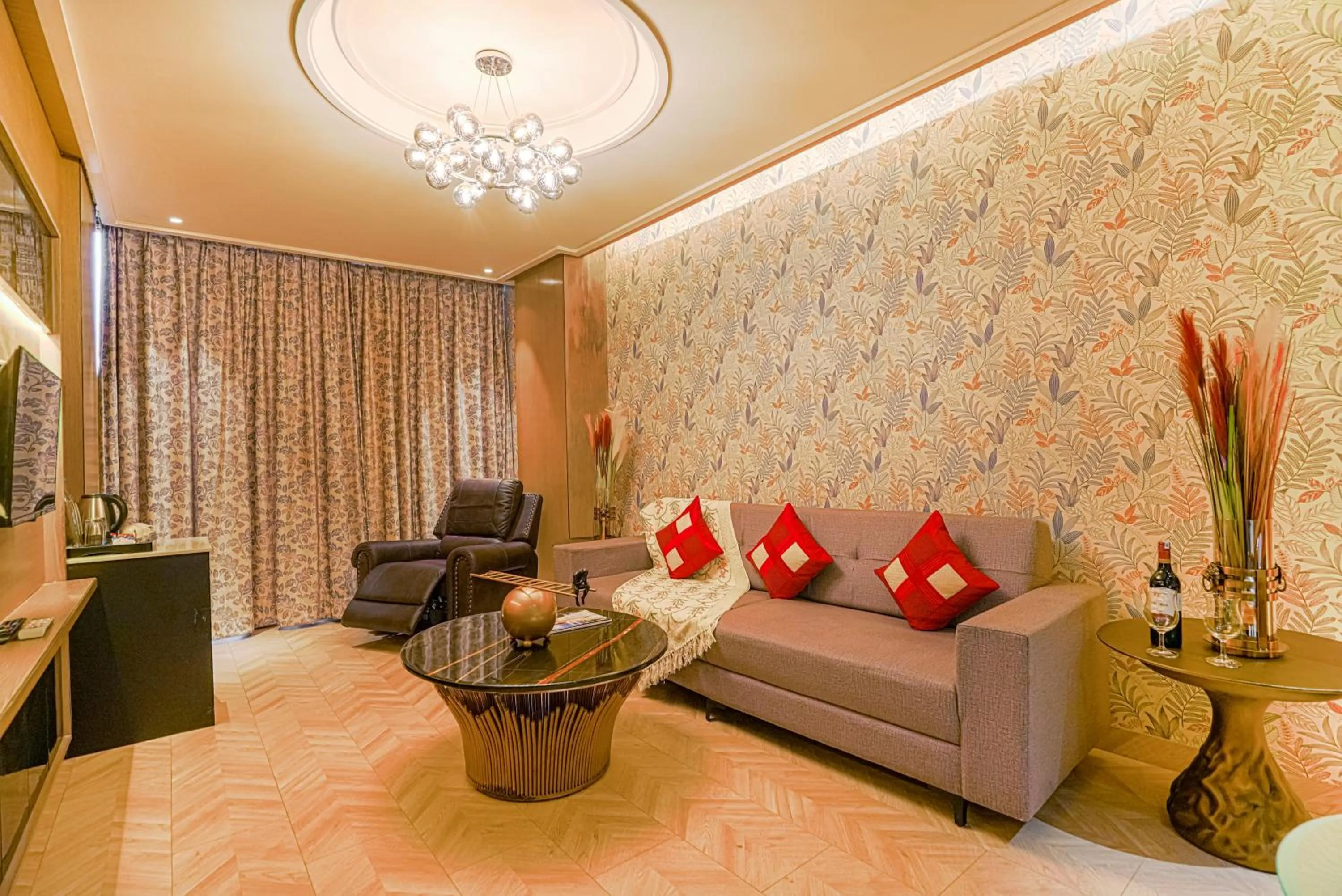 Living room in Hotel Levelup Signature