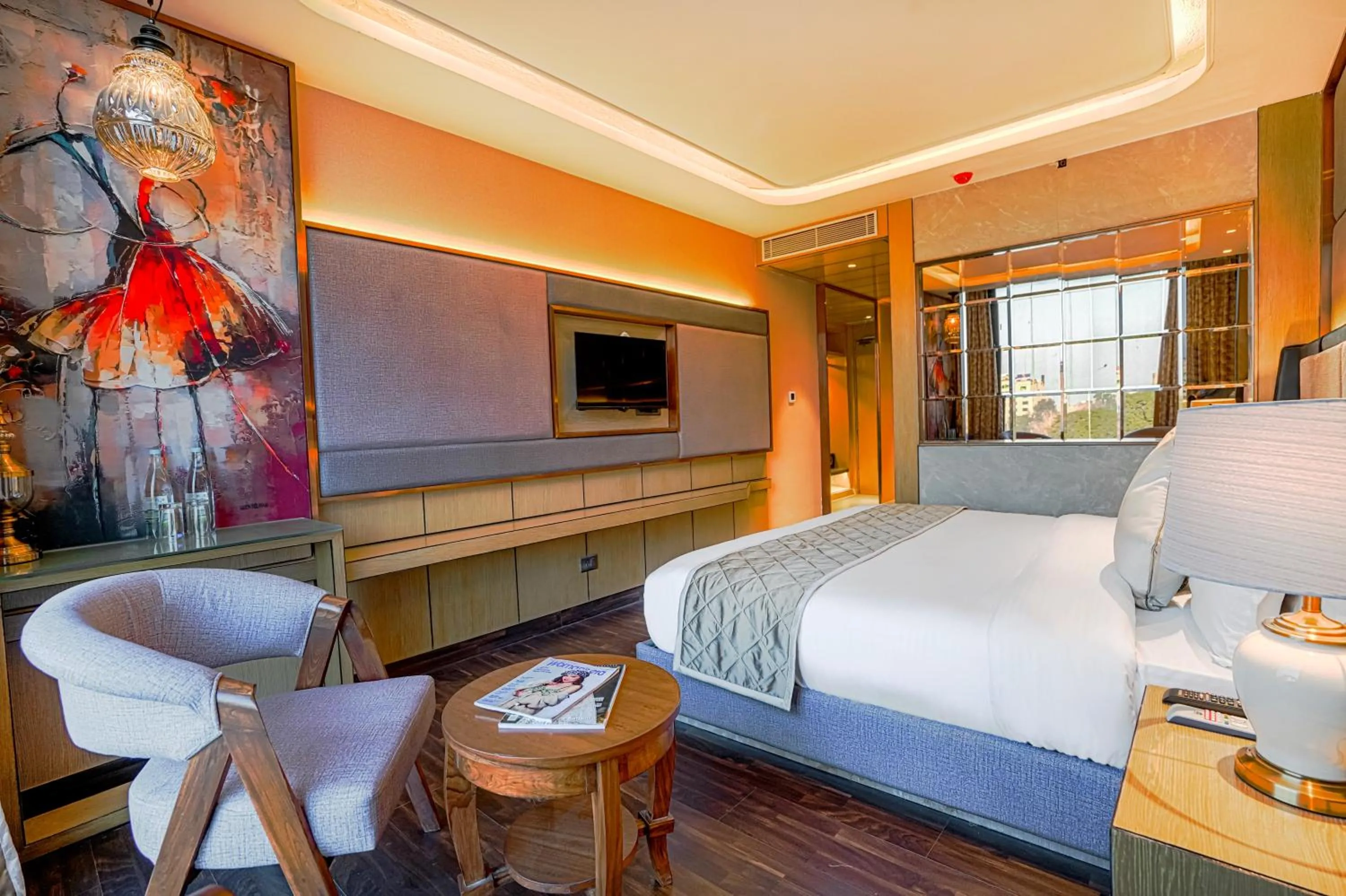 Bed in Hotel Levelup Signature