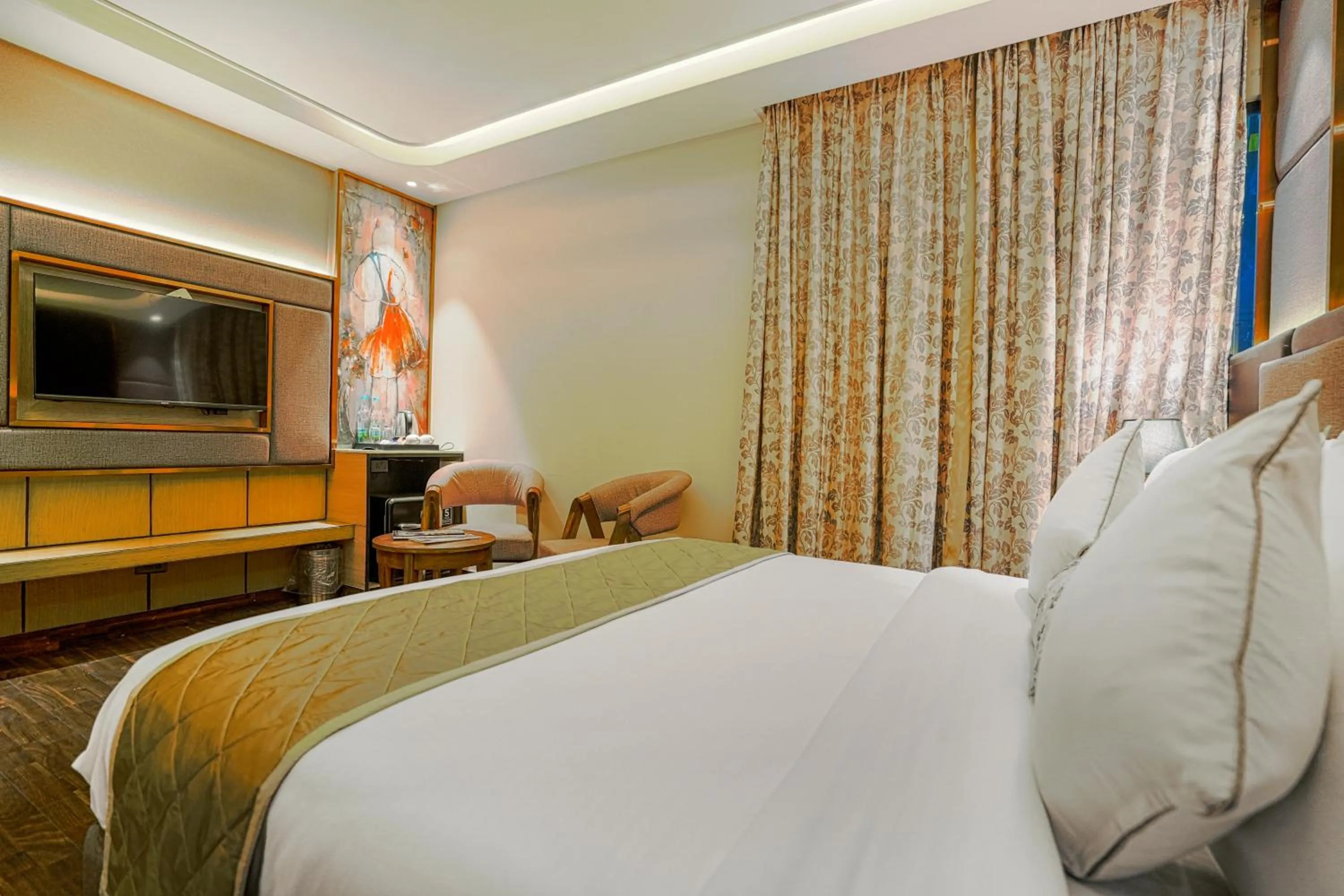 Bed in Hotel Levelup Signature