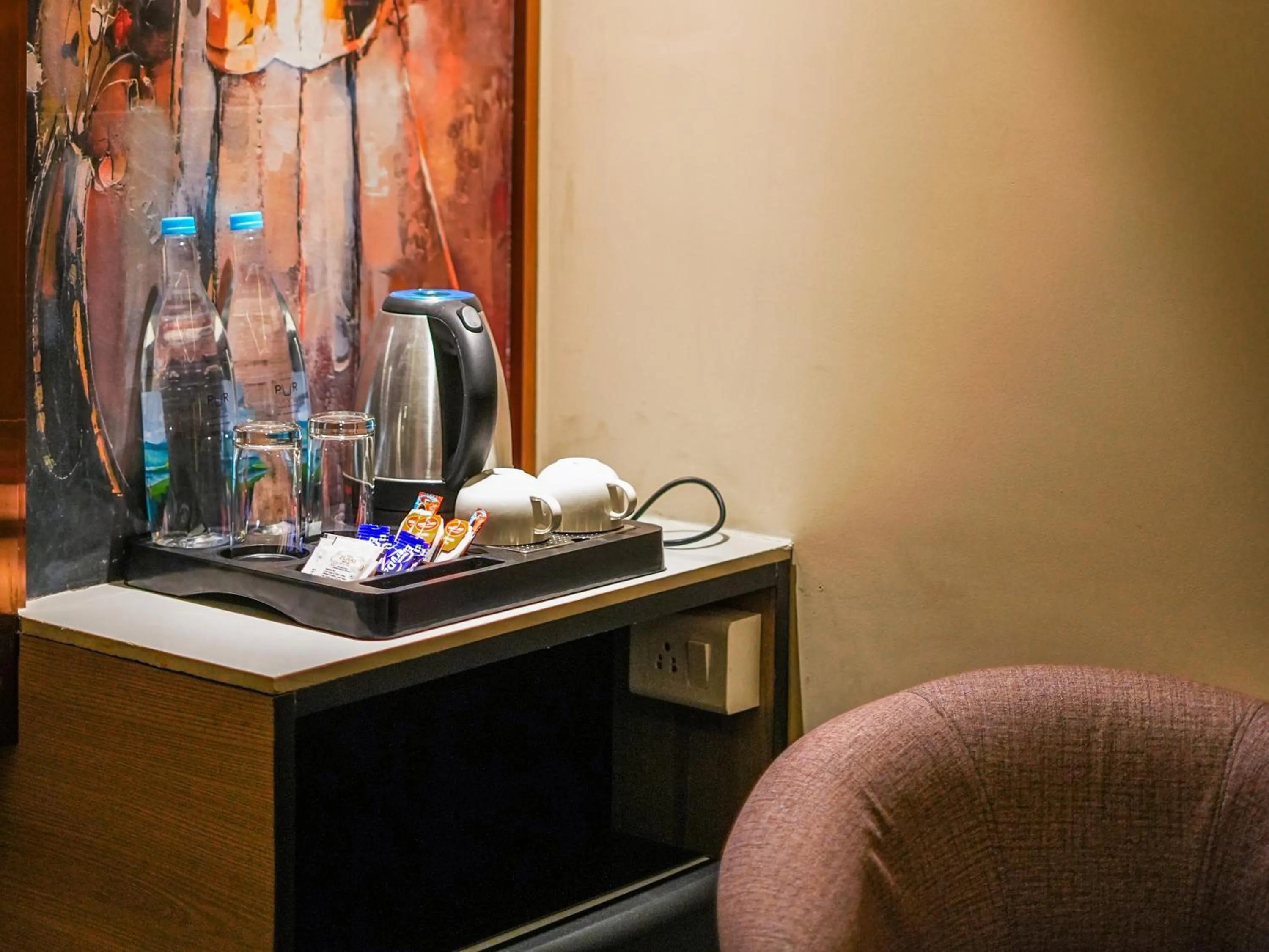 Coffee/tea facilities in Hotel Levelup Signature