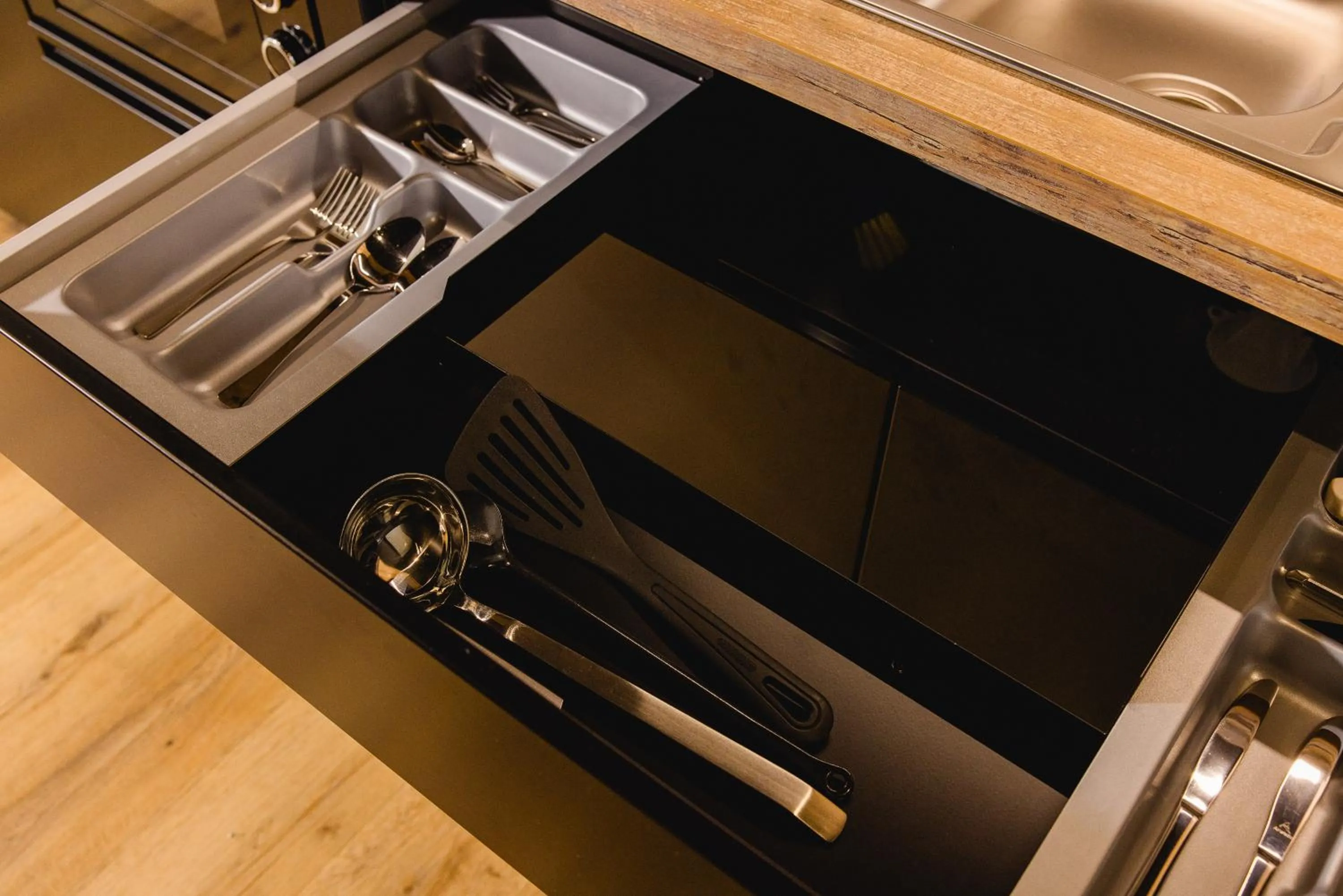 Kitchen or kitchenette in Rioca Hafeninsel Posto 8