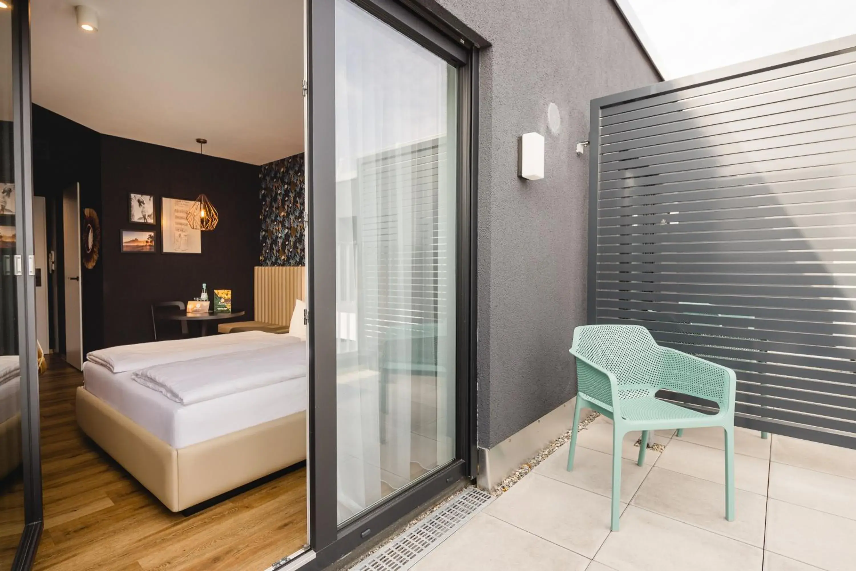 Balcony/Terrace, Bed in Rioca Hafeninsel Posto 8 Balcony/Terrace, Bed in Rioca Hafeninsel Posto 8