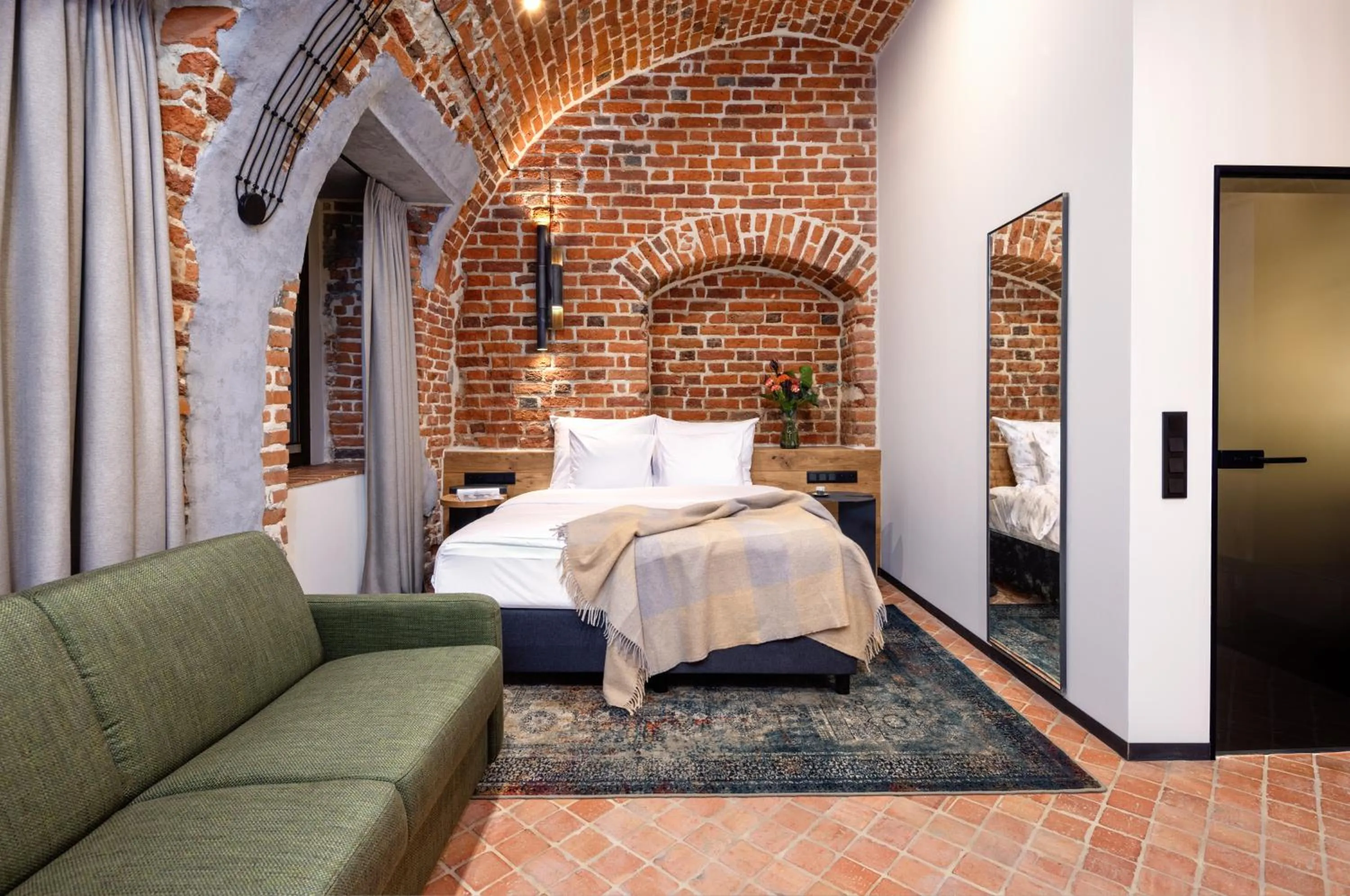 Living room, Bed in Nomadic Urban Premium Suites