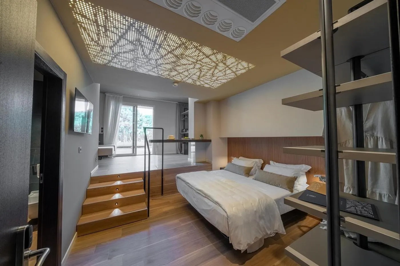 Bed in Il Tridente Hotel