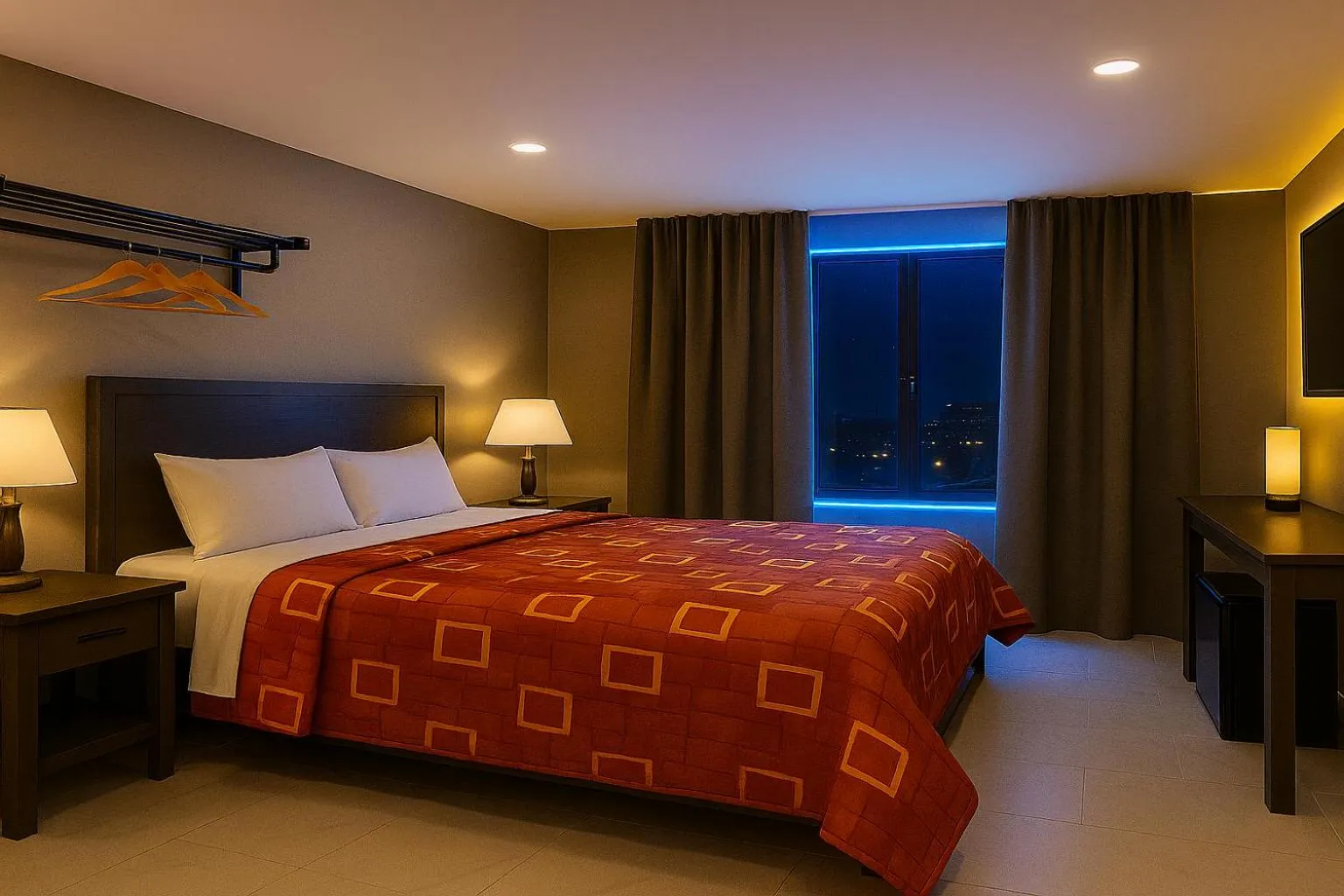 Property building, Bed in Hotel Fuego Bronx YANKEE STADIUM