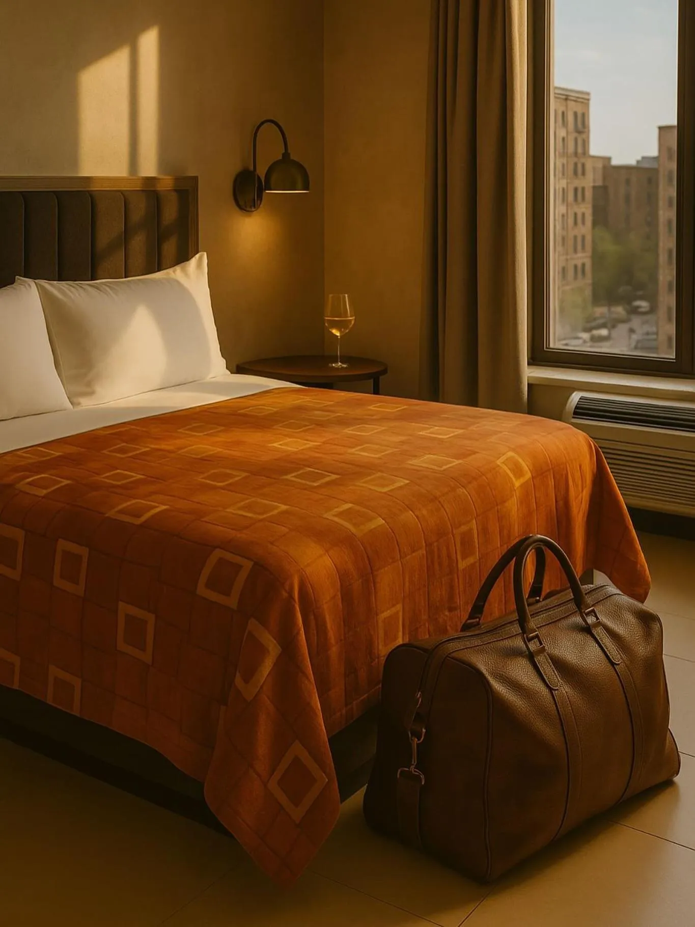 Property building, Bed in Hotel Fuego Bronx YANKEE STADIUM