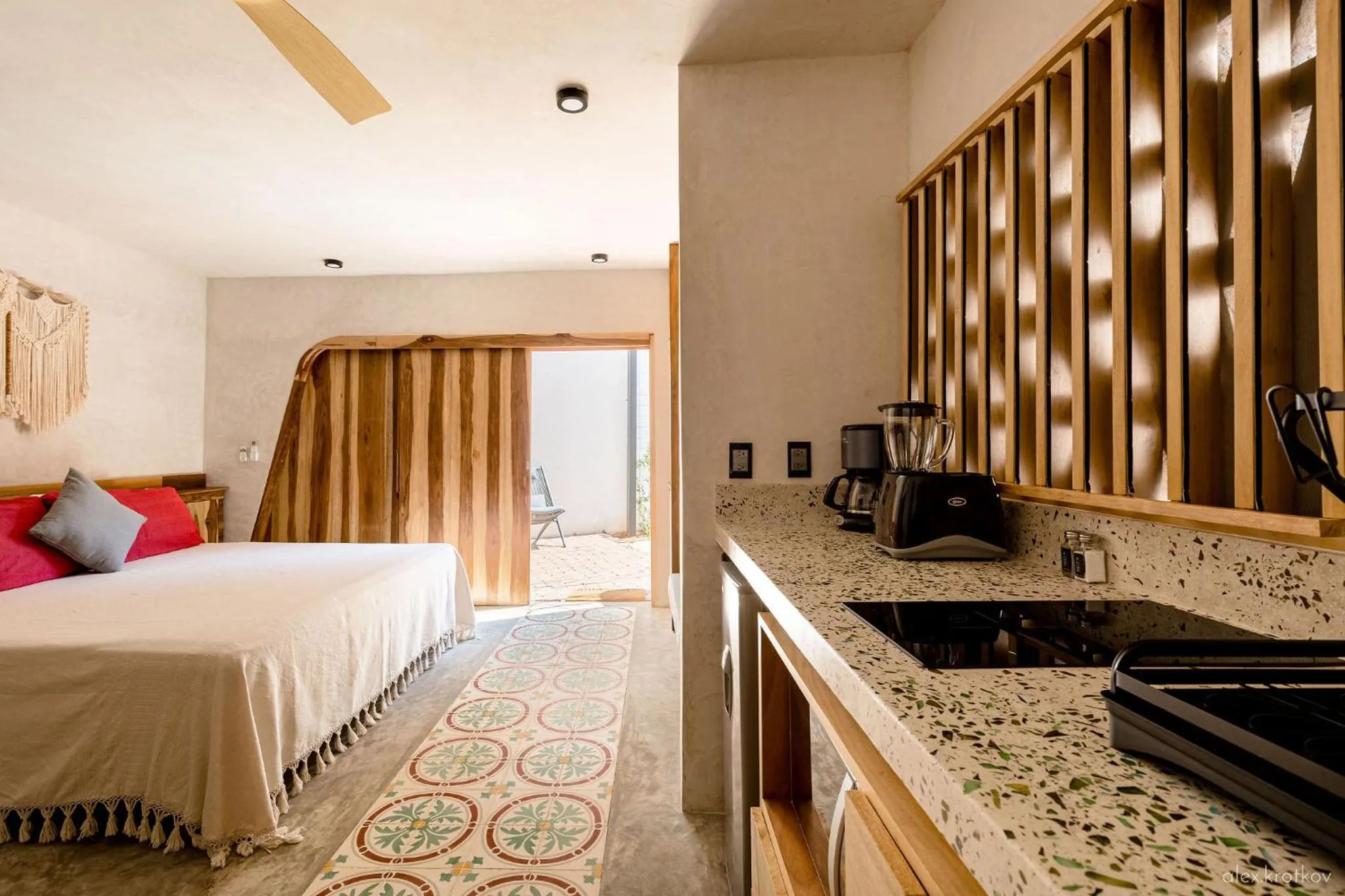 Kitchen or kitchenette, Bed in Quiote Quiote