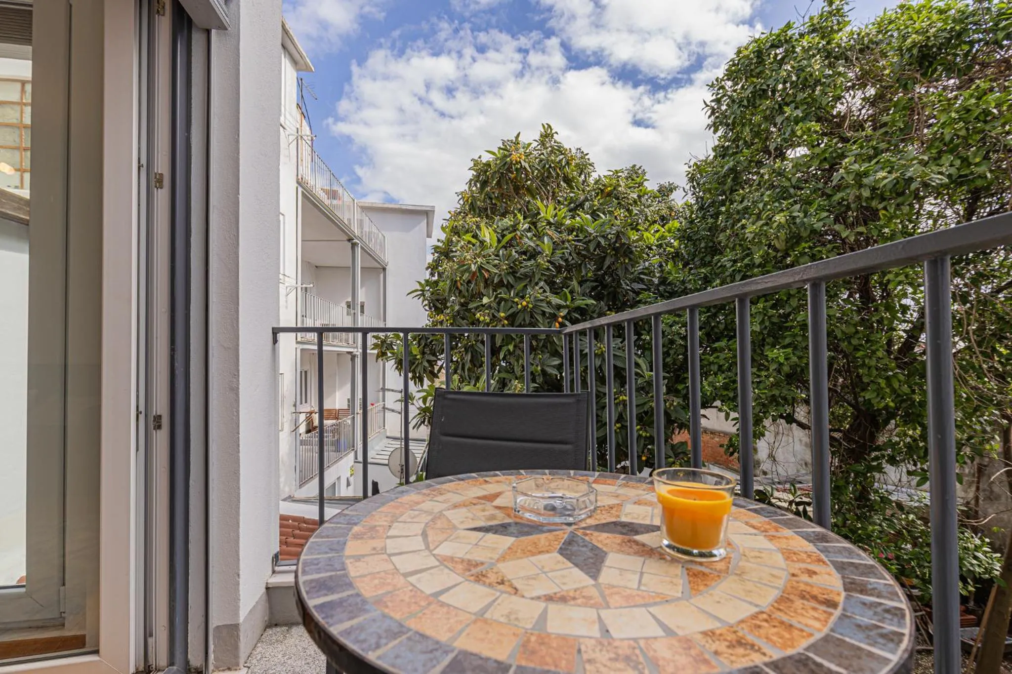 Balcony/Terrace in Barbadinhos Apartments in Lisbon Historic Neighborhood