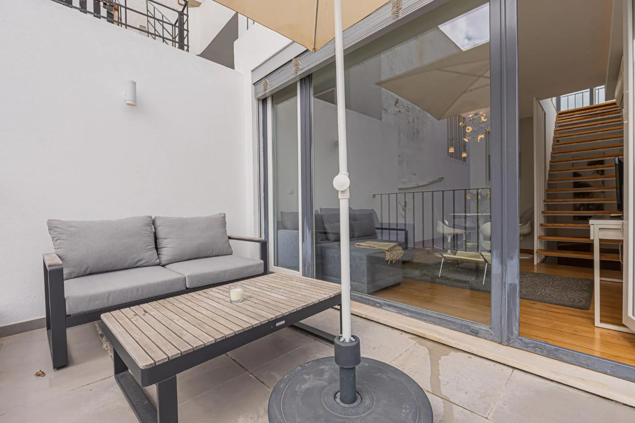 Balcony/Terrace in Barbadinhos Apartments in Lisbon Historic Neighborhood