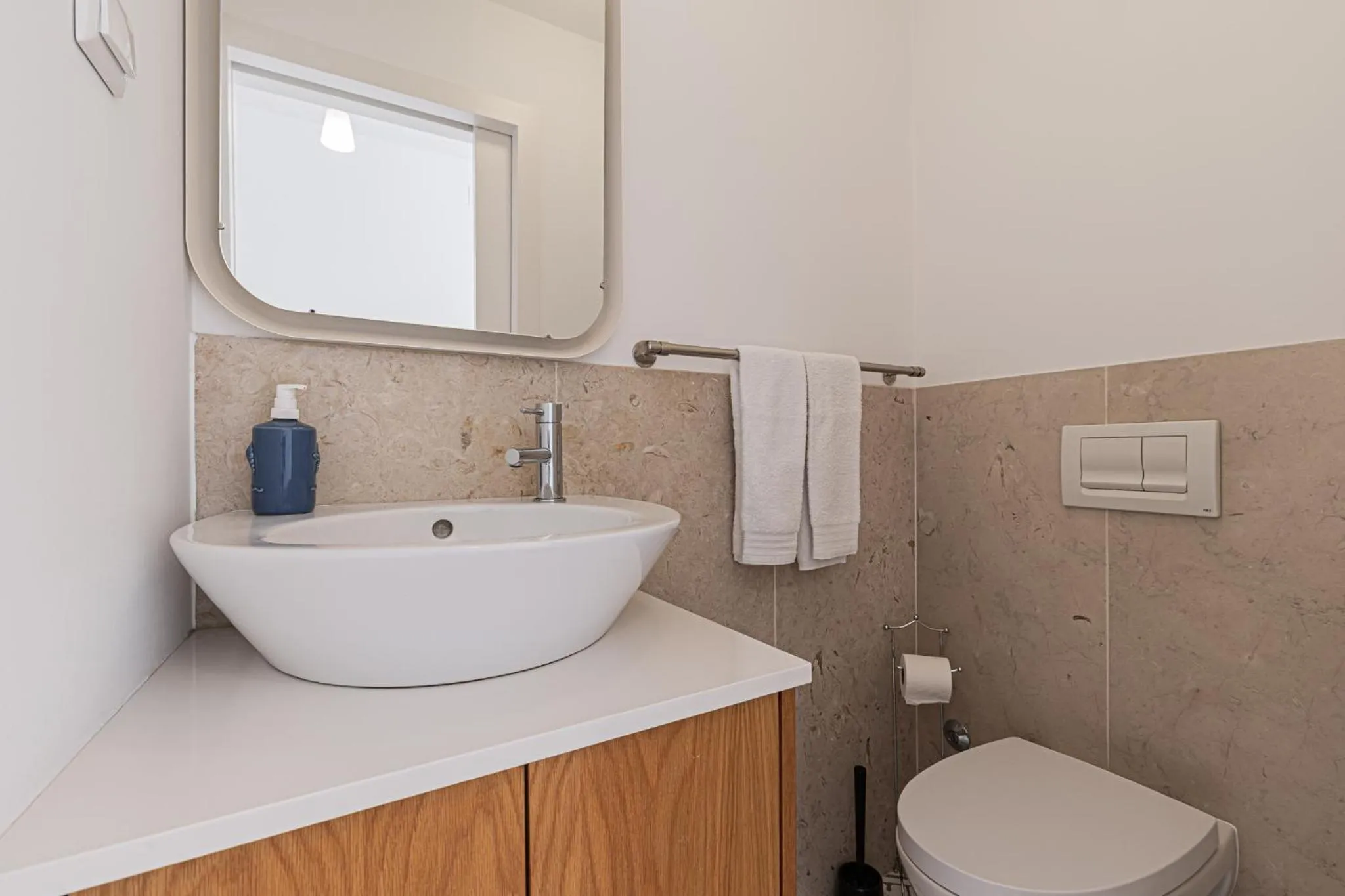 Bathroom in Barbadinhos Apartments in Lisbon Historic Neighborhood