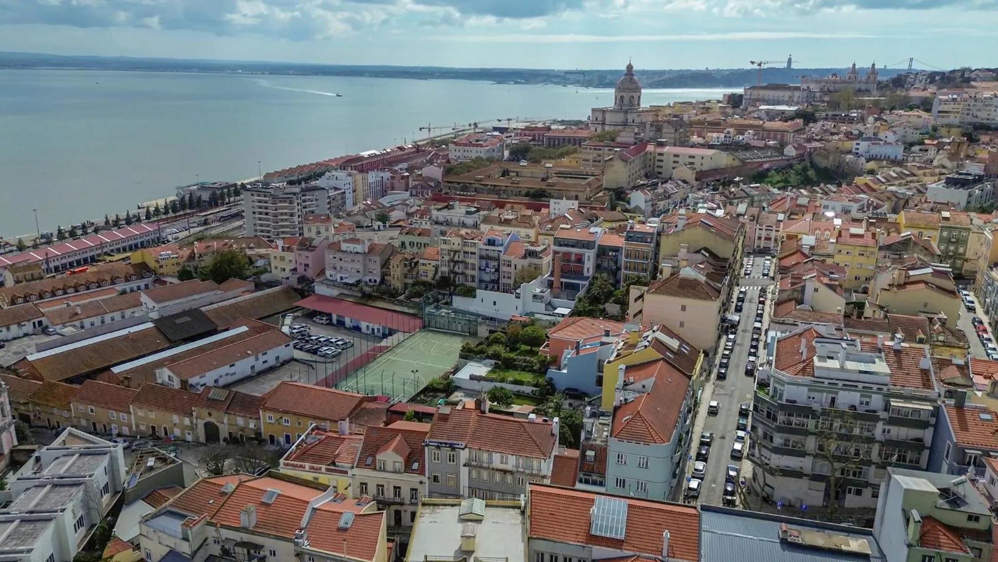 Bird's eye view in Barbadinhos Apartments in Lisbon Historic Neighborhood