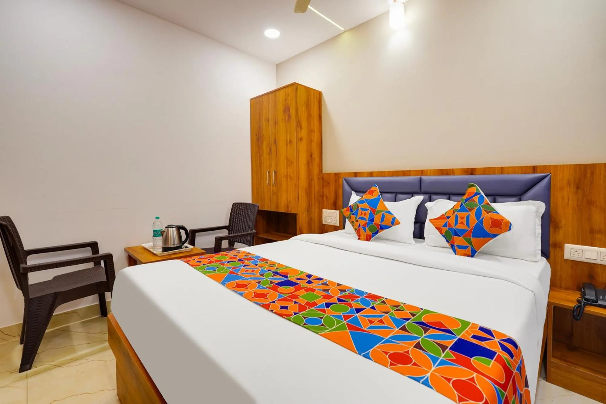 Bed in FabHotel Royal Grand - Basaveshwar Nagar