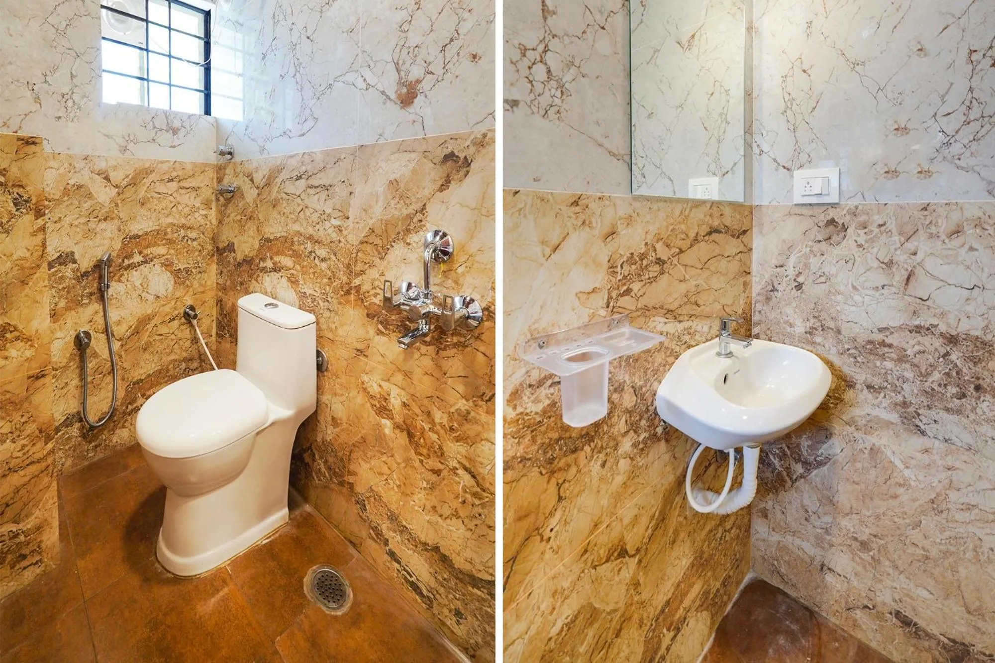 Bathroom in FabHotel Royal Grand - Basaveshwar Nagar