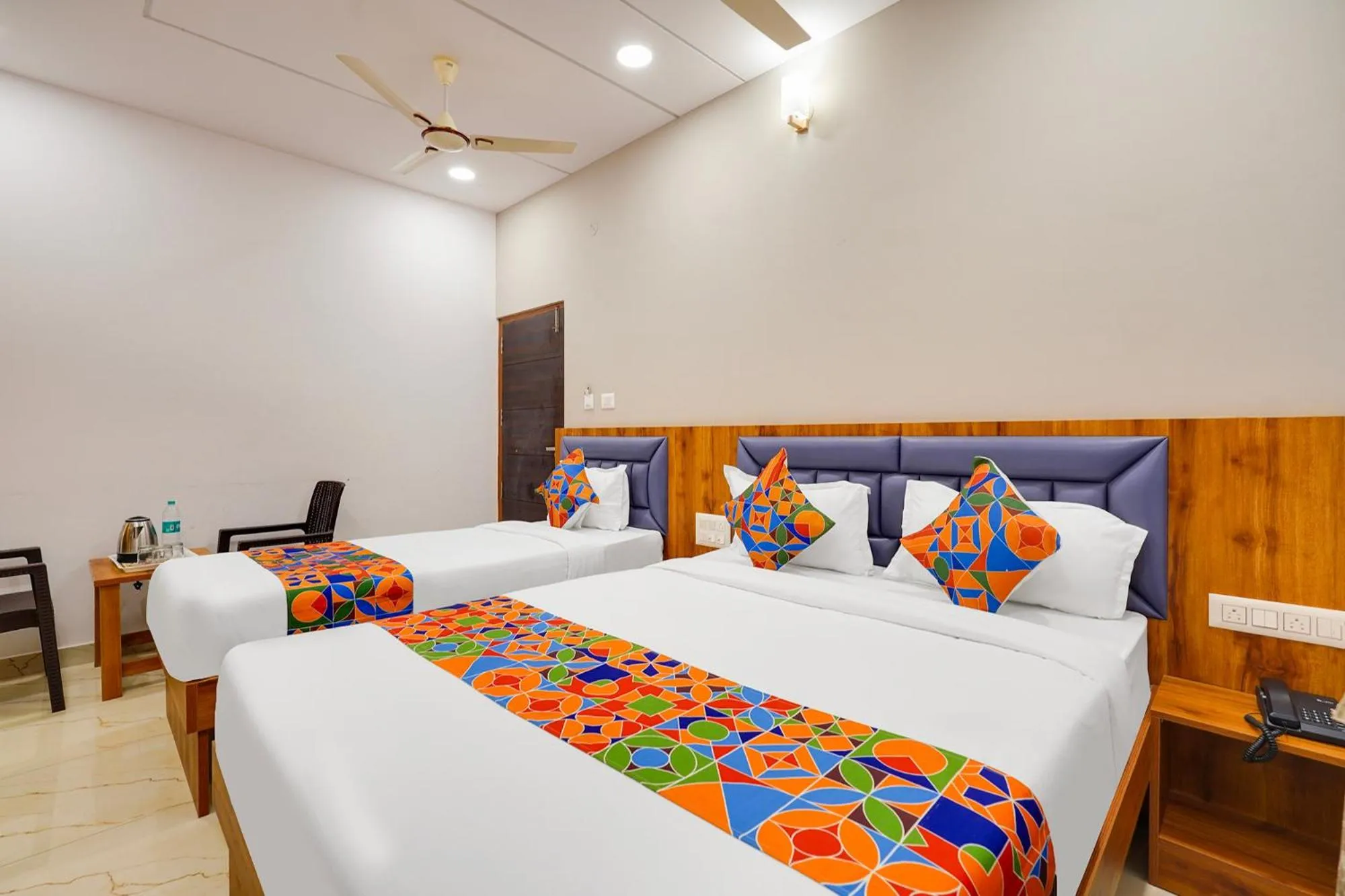 Bed in FabHotel Royal Grand - Basaveshwar Nagar