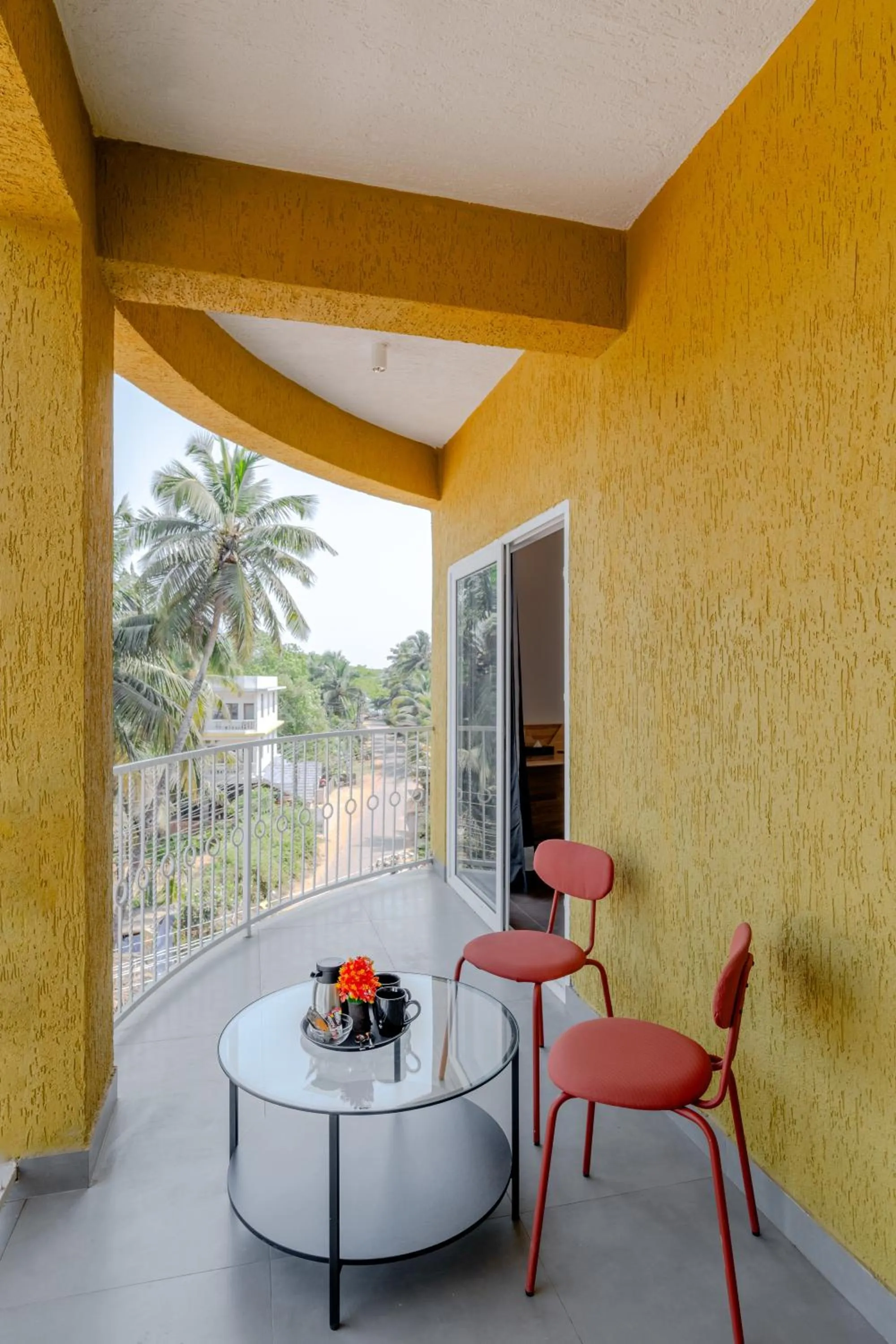 Balcony/Terrace in Bedzzz Xclusiv Morjim, Goa By Leisure Hotels