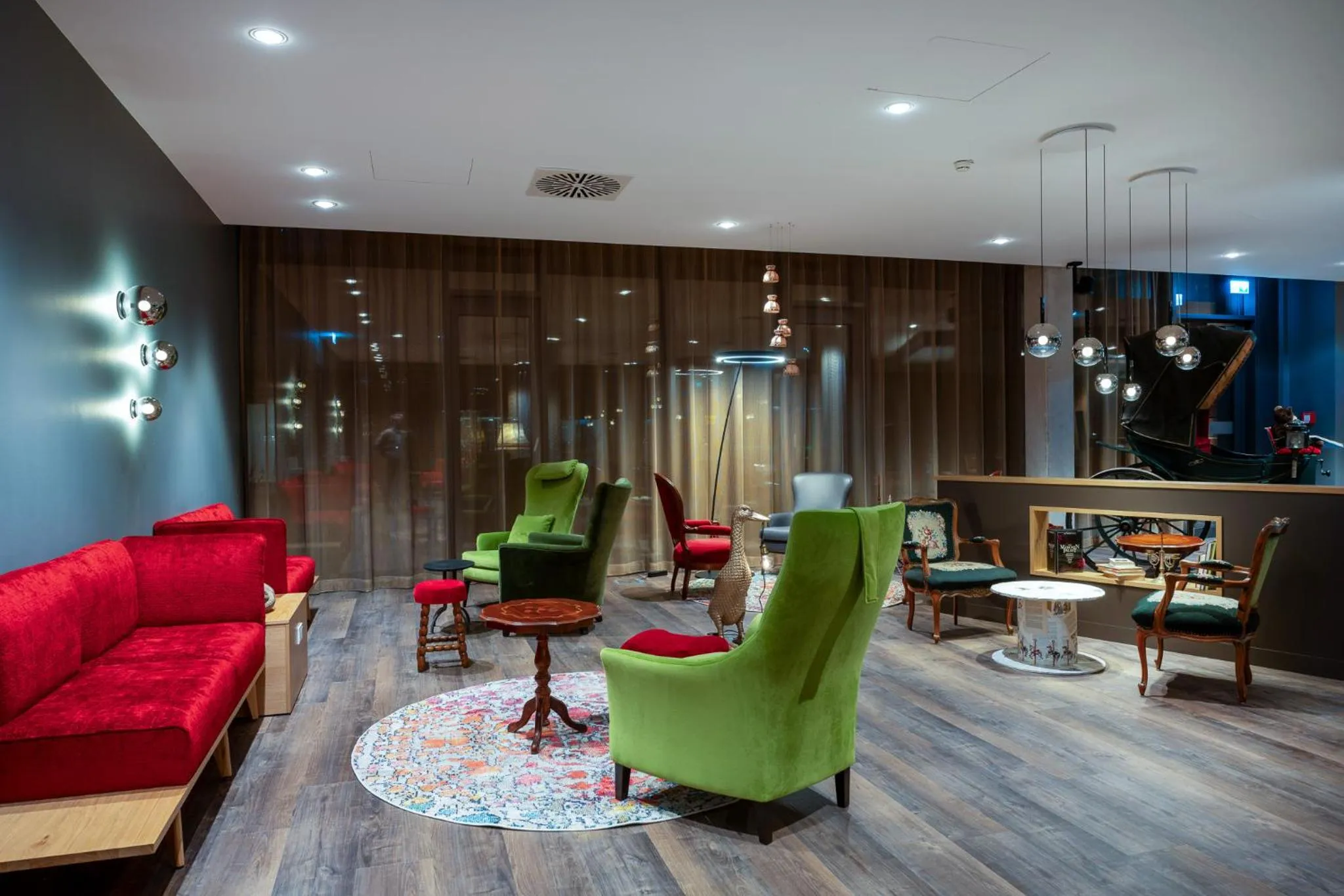 Lobby or reception in mightyTwice Hotel Achern