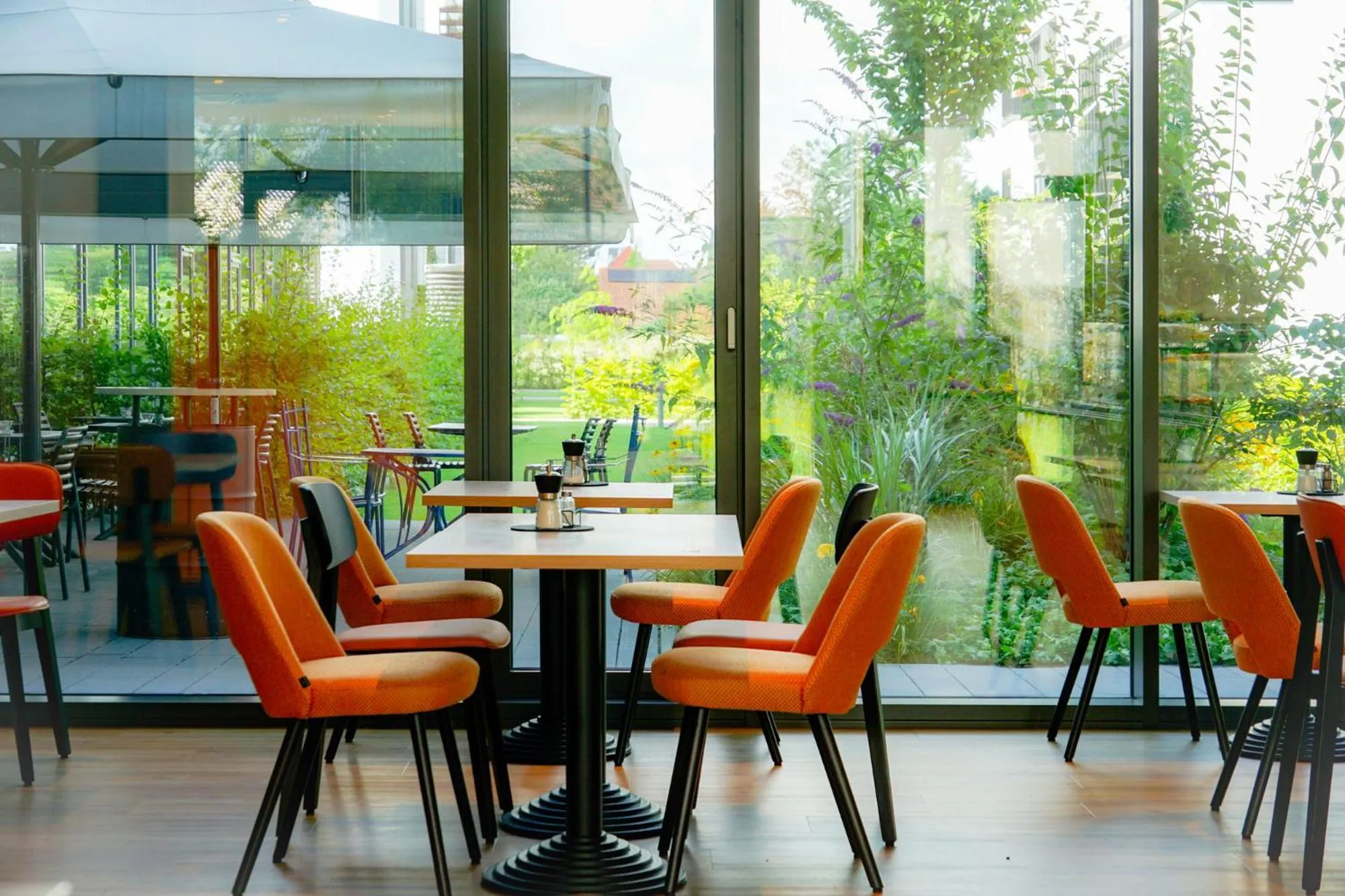 Seating area in mightyTwice Hotel Achern