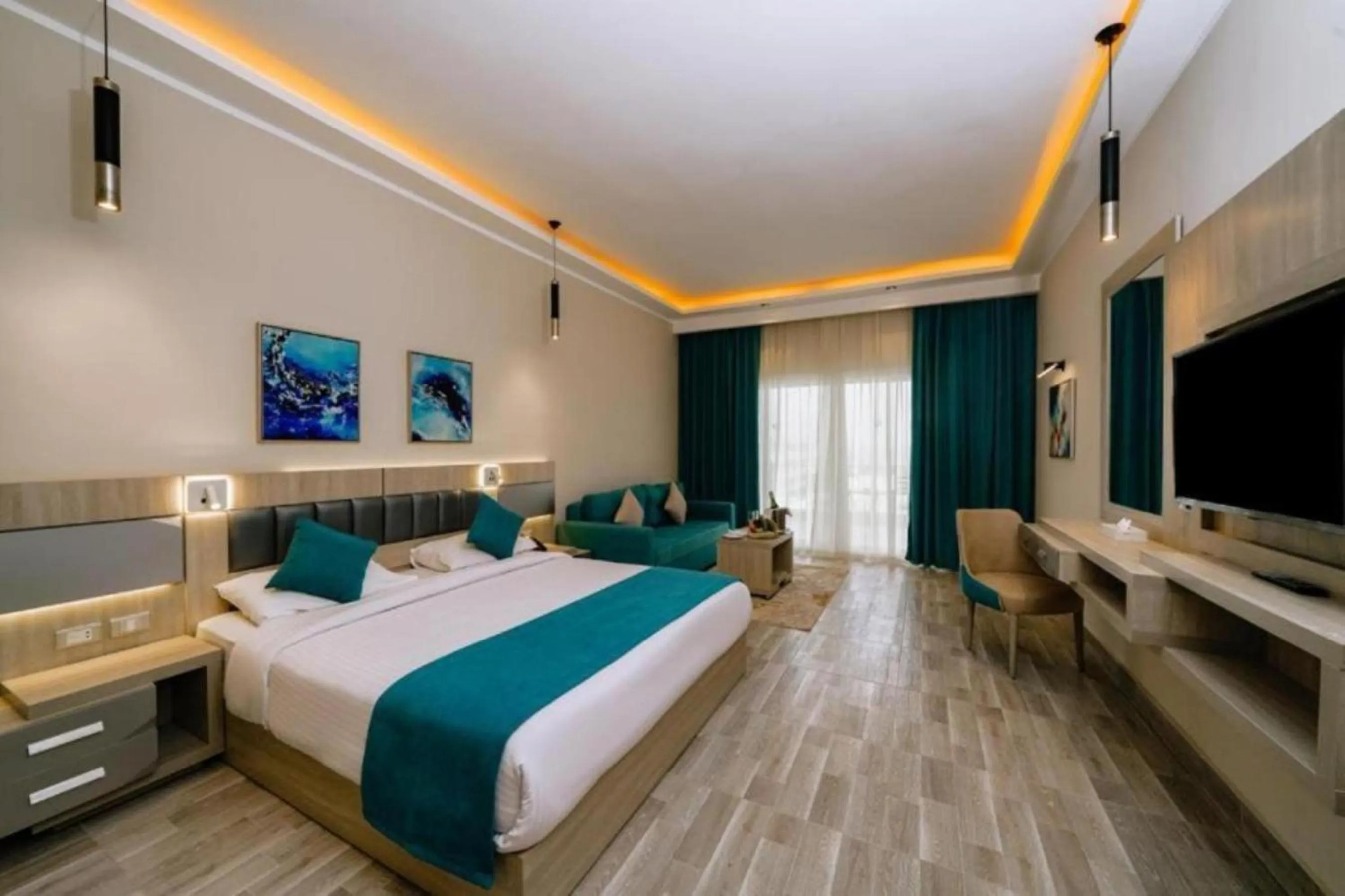 Bedroom, Bed in SIRENA BEACH RESORT & SPA