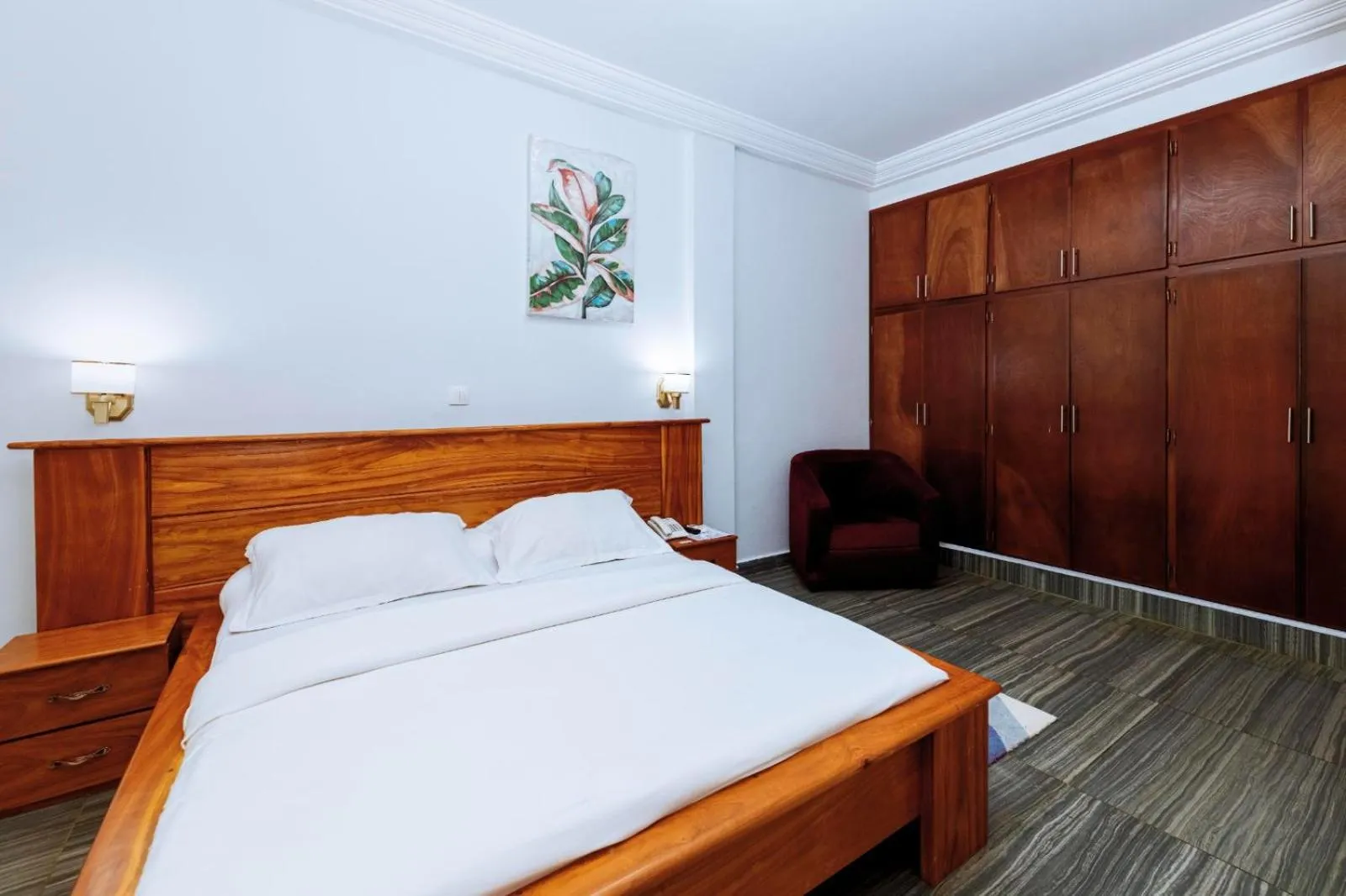 Bed in HOTEL DE L'OCEAN KRIBI