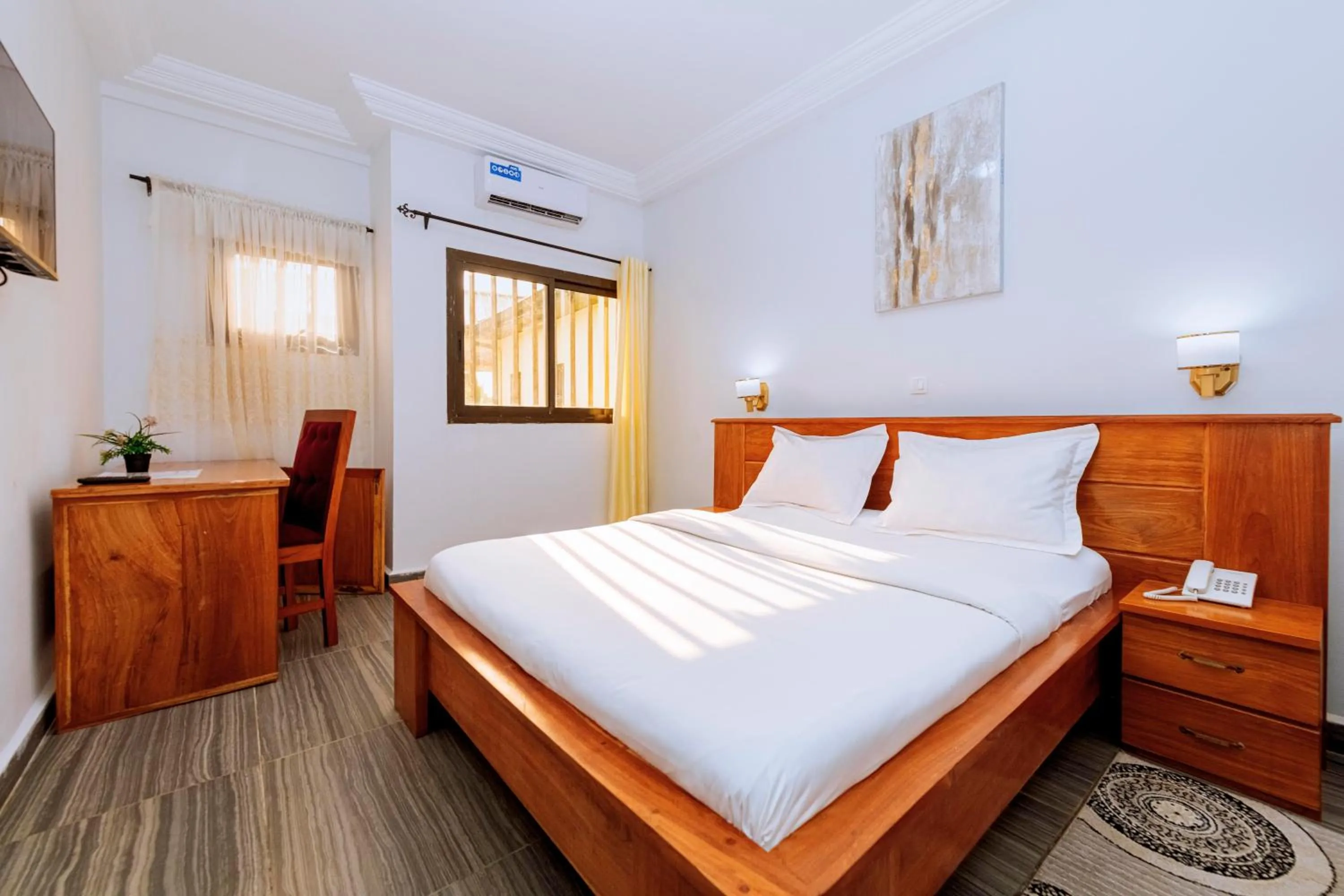 Bed in HOTEL DE L'OCEAN KRIBI