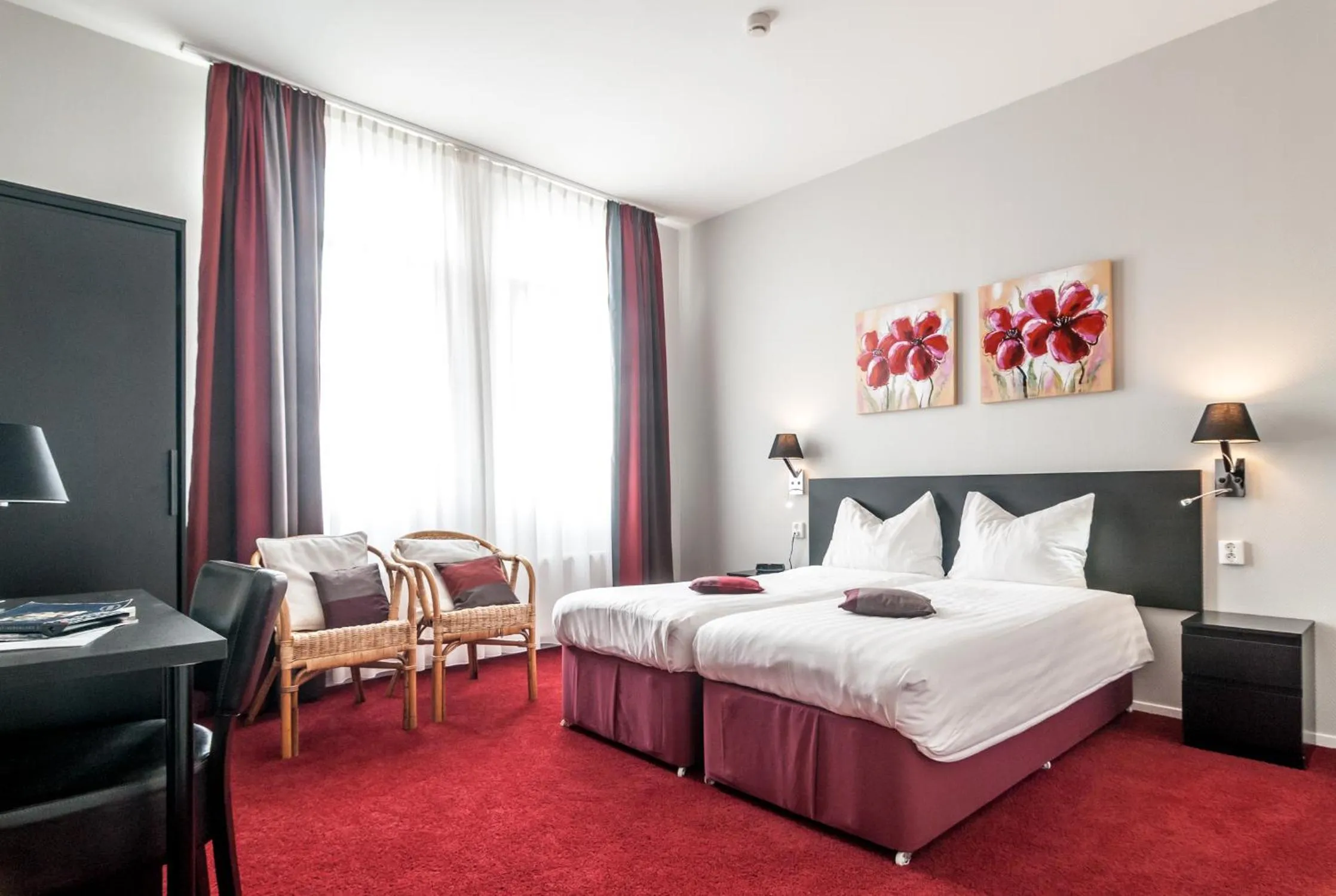 Bed in Stadshotel Ootmarsum