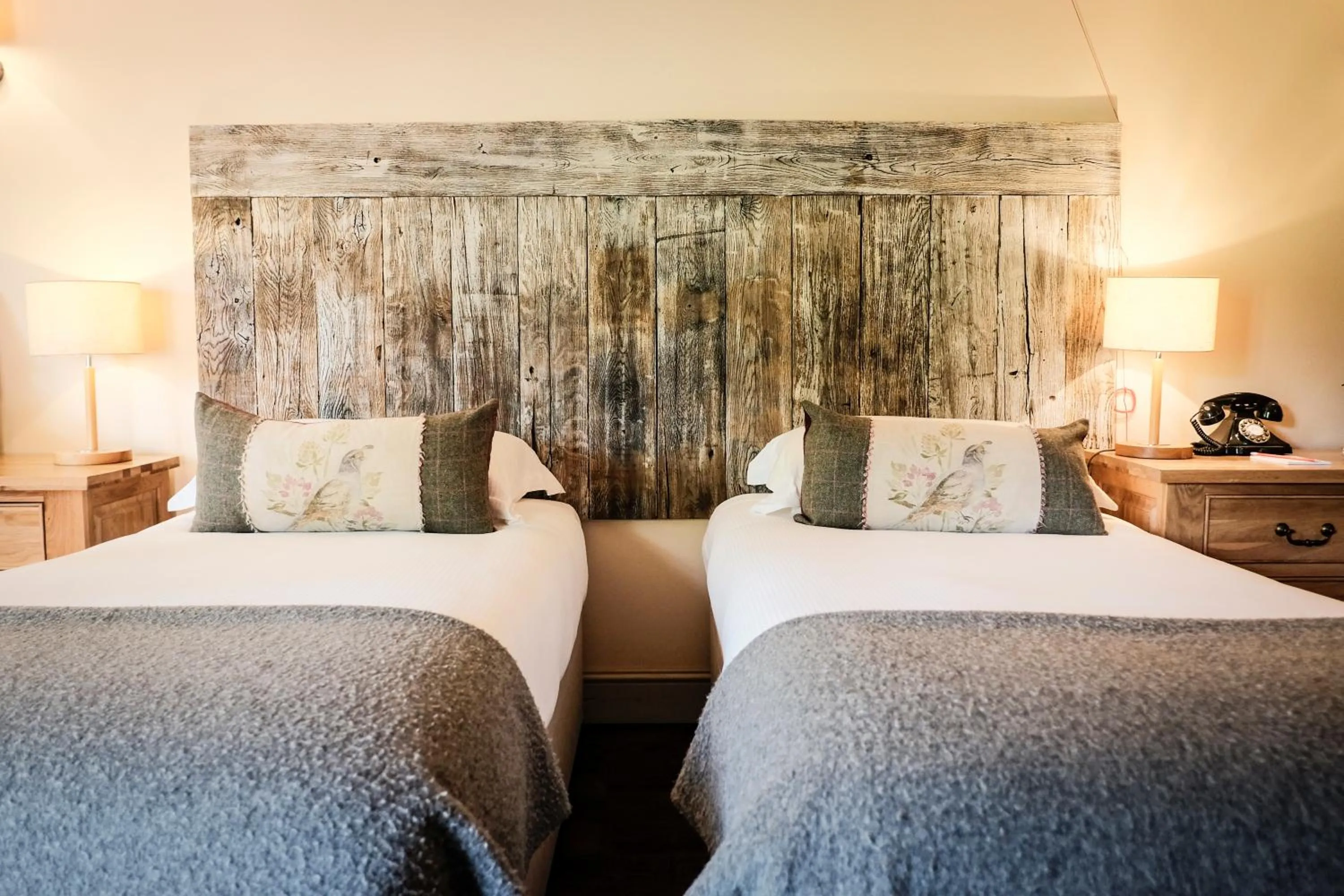 Bedroom, Bed in The White Buck