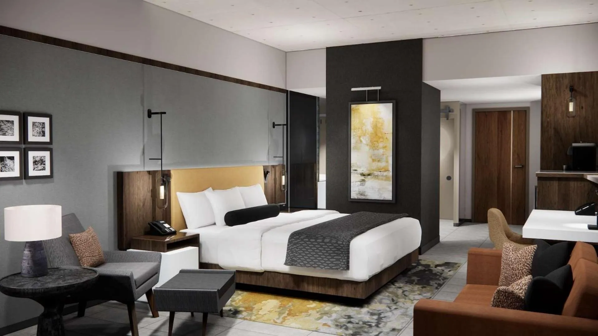 Bedroom, Bed in Black Desert Resort