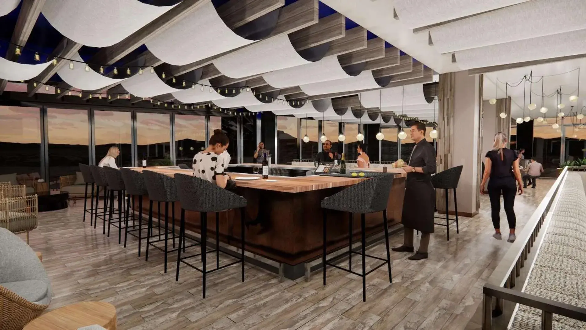 Lounge or bar in Black Desert Resort Lounge or bar in Black Desert Resort