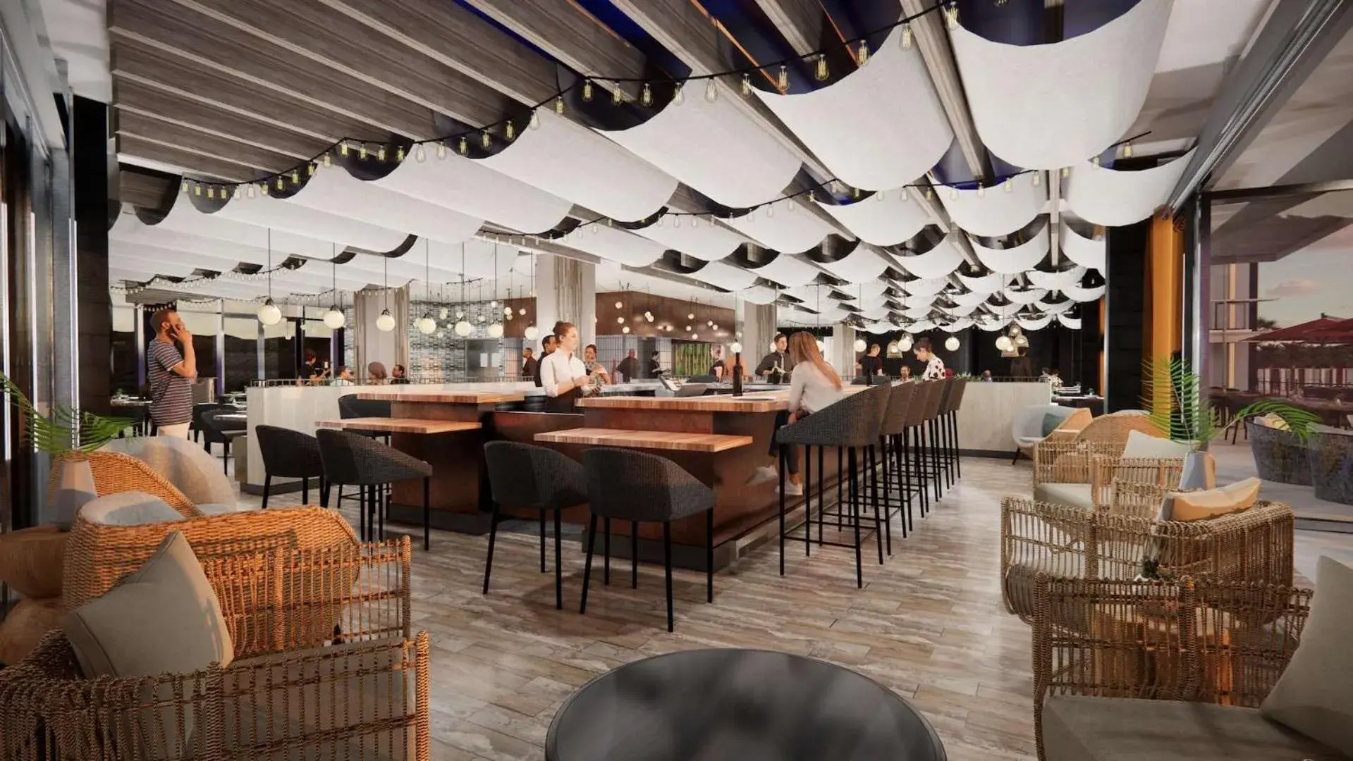 Lounge or bar in Black Desert Resort Lounge or bar in Black Desert Resort