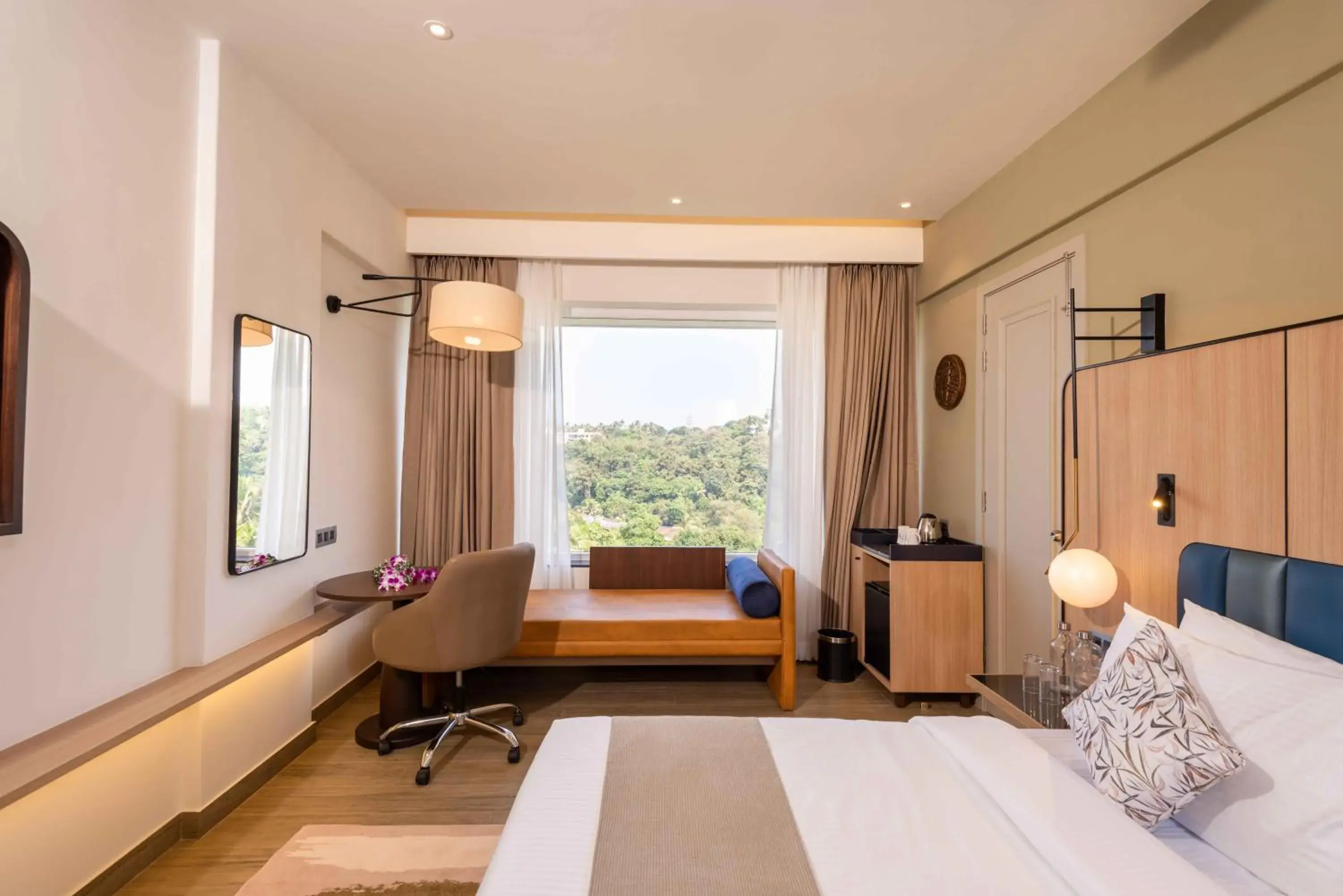 Bedroom, Bed in Regenta Place Vasco Goa Bedroom, Bed in Regenta Place Vasco Goa