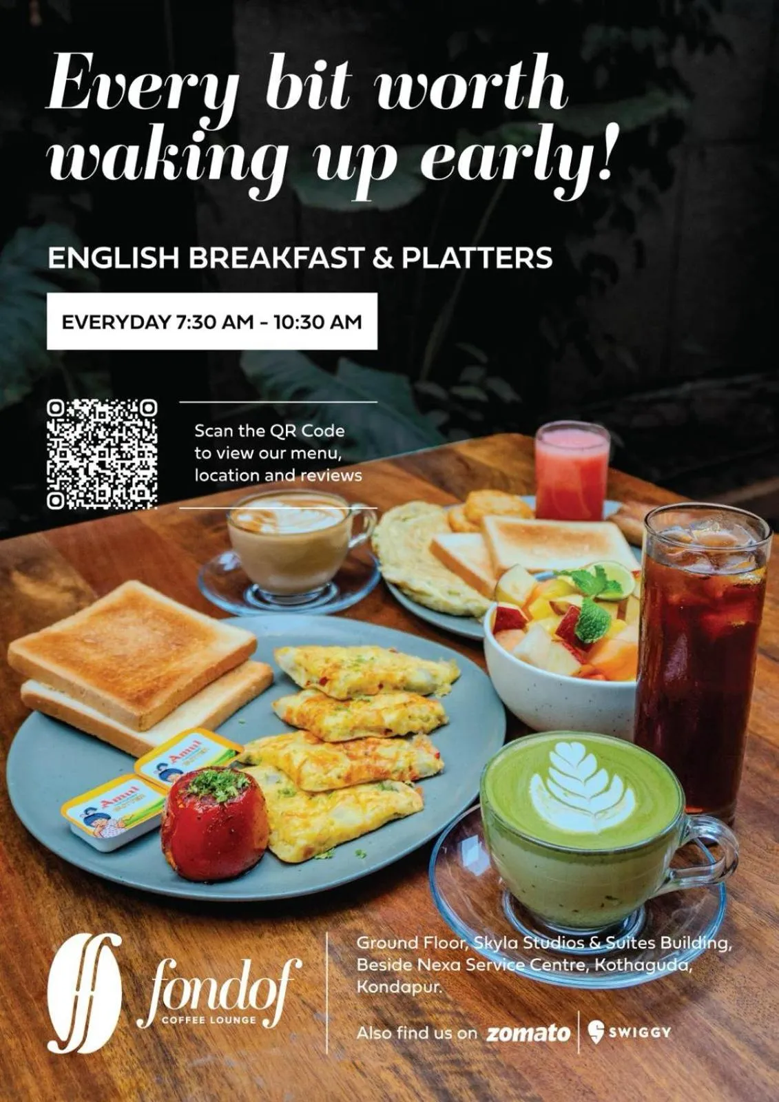 Restaurant/places to eat in SKYLA Studios & Suites - Kondapur