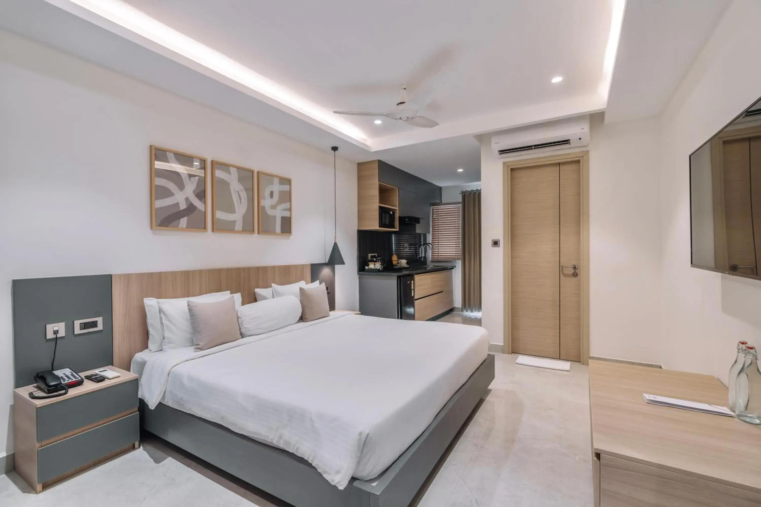 Bedroom, Bed in SKYLA Studios & Suites - Kondapur Bedroom, Bed in SKYLA Studios & Suites - Kondapur