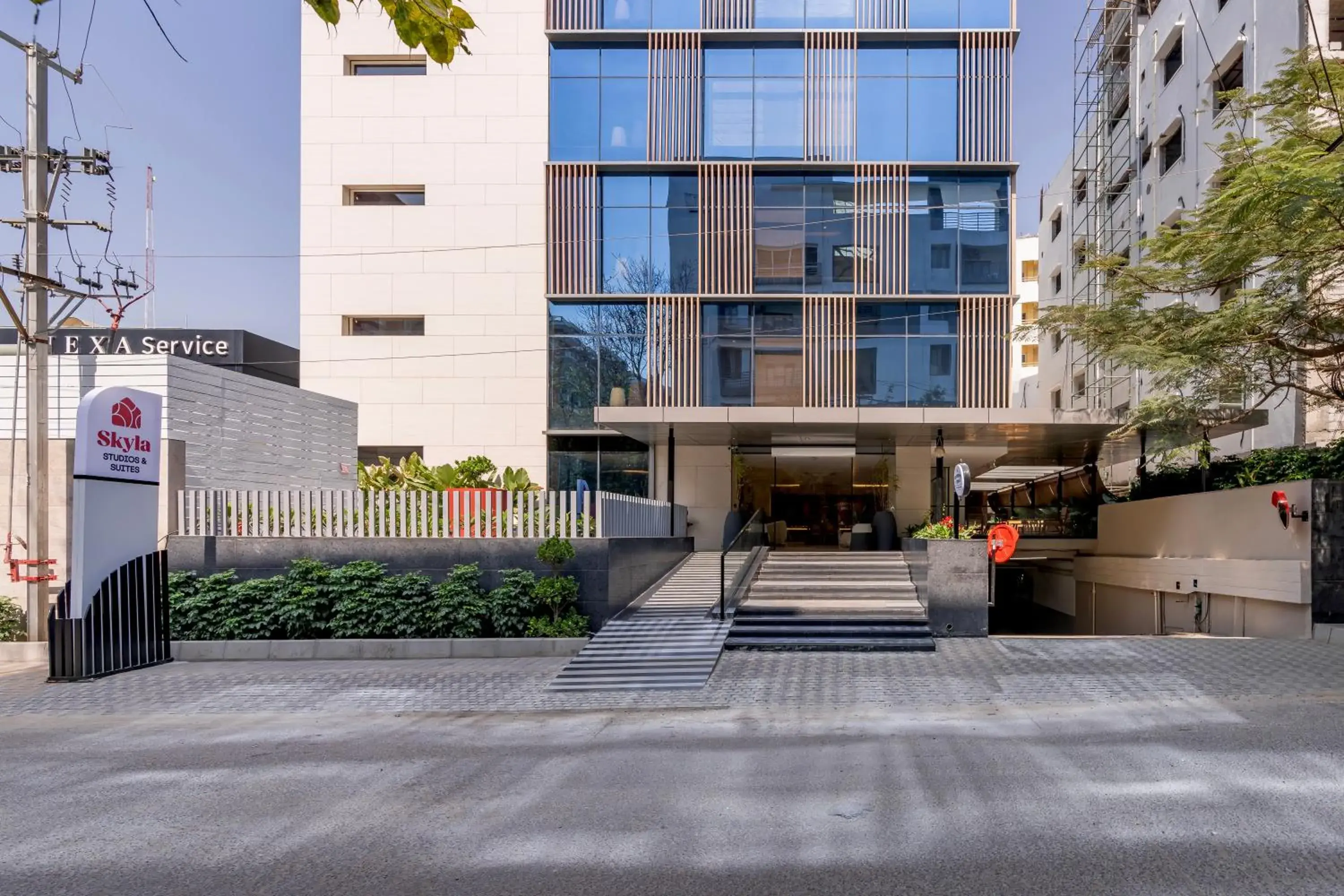Facade/entrance in SKYLA Studios & Suites - Kondapur Facade/entrance in SKYLA Studios & Suites - Kondapur