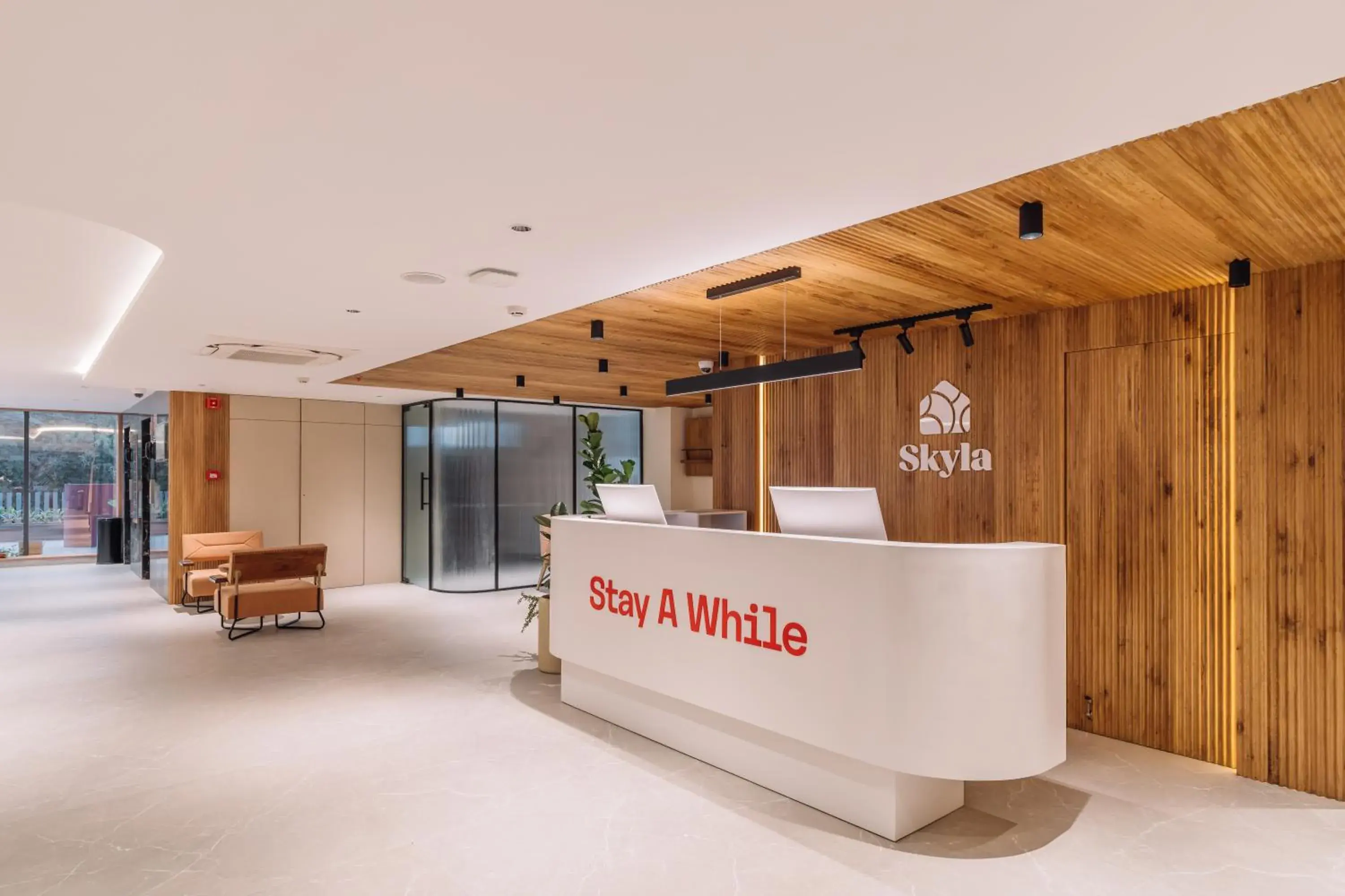 Lobby or reception in SKYLA Studios & Suites - Kondapur Lobby or reception in SKYLA Studios & Suites - Kondapur
