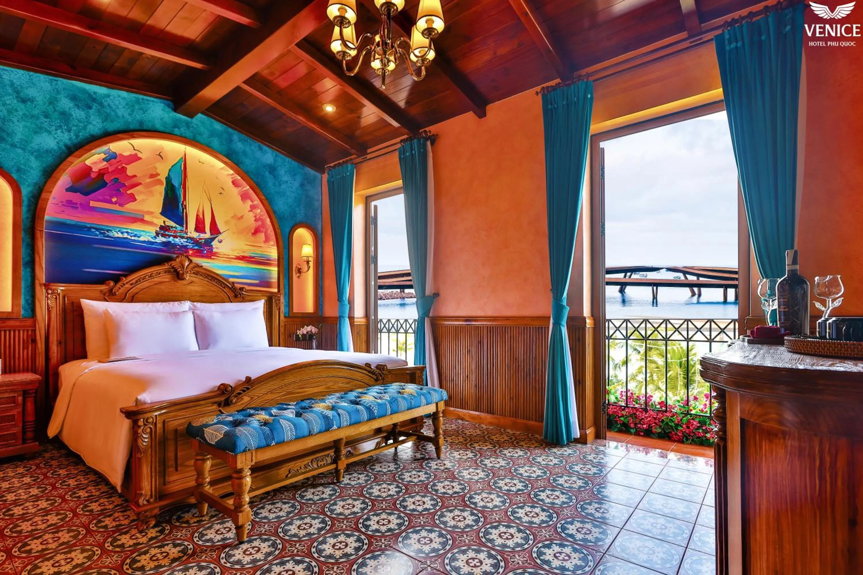 Bed in Venice Hotel Phu Quoc - Free Airport Shuttle & Sunset Town Tour