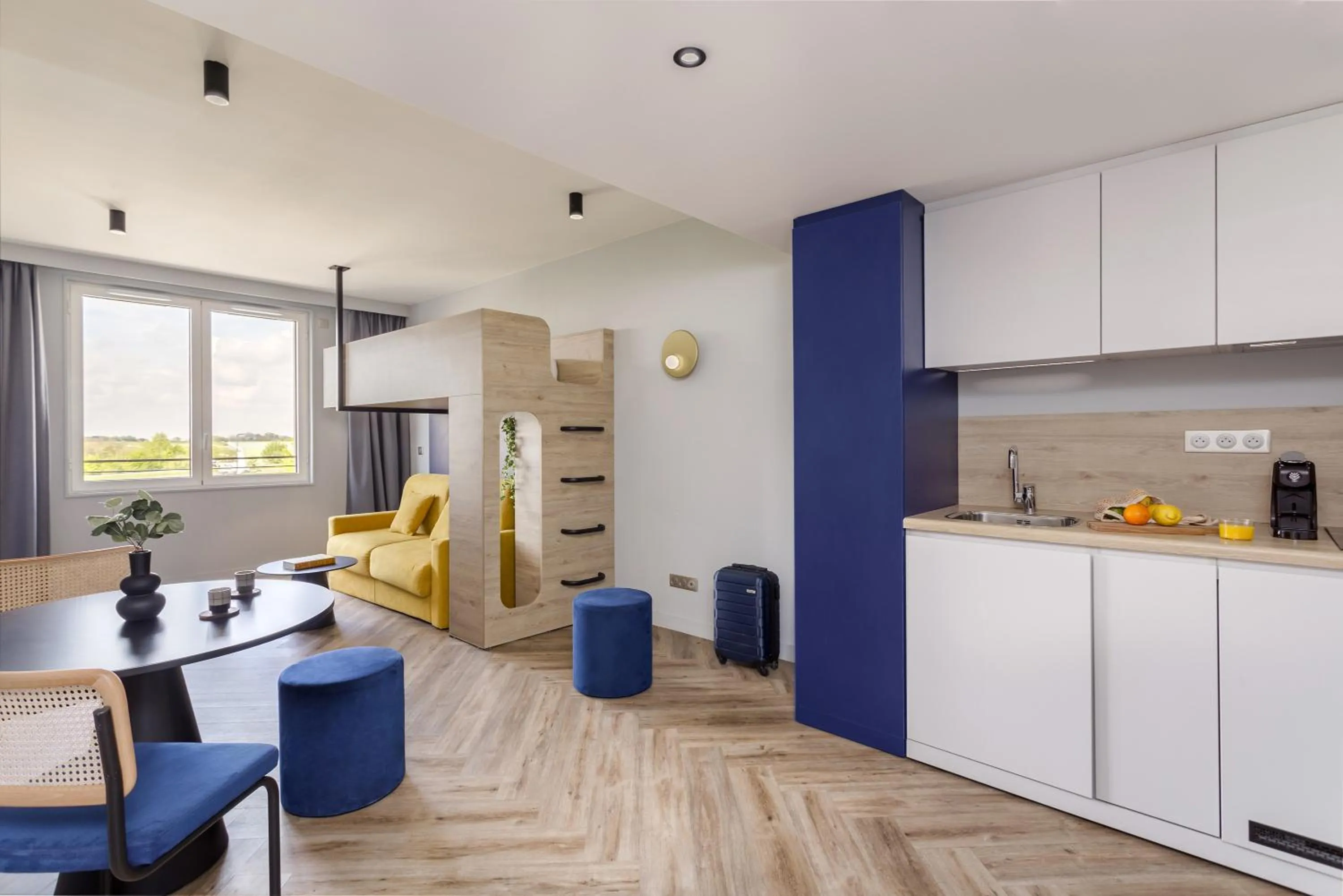 Bed in Appart'City Collection Paris Roissy CDG Airport