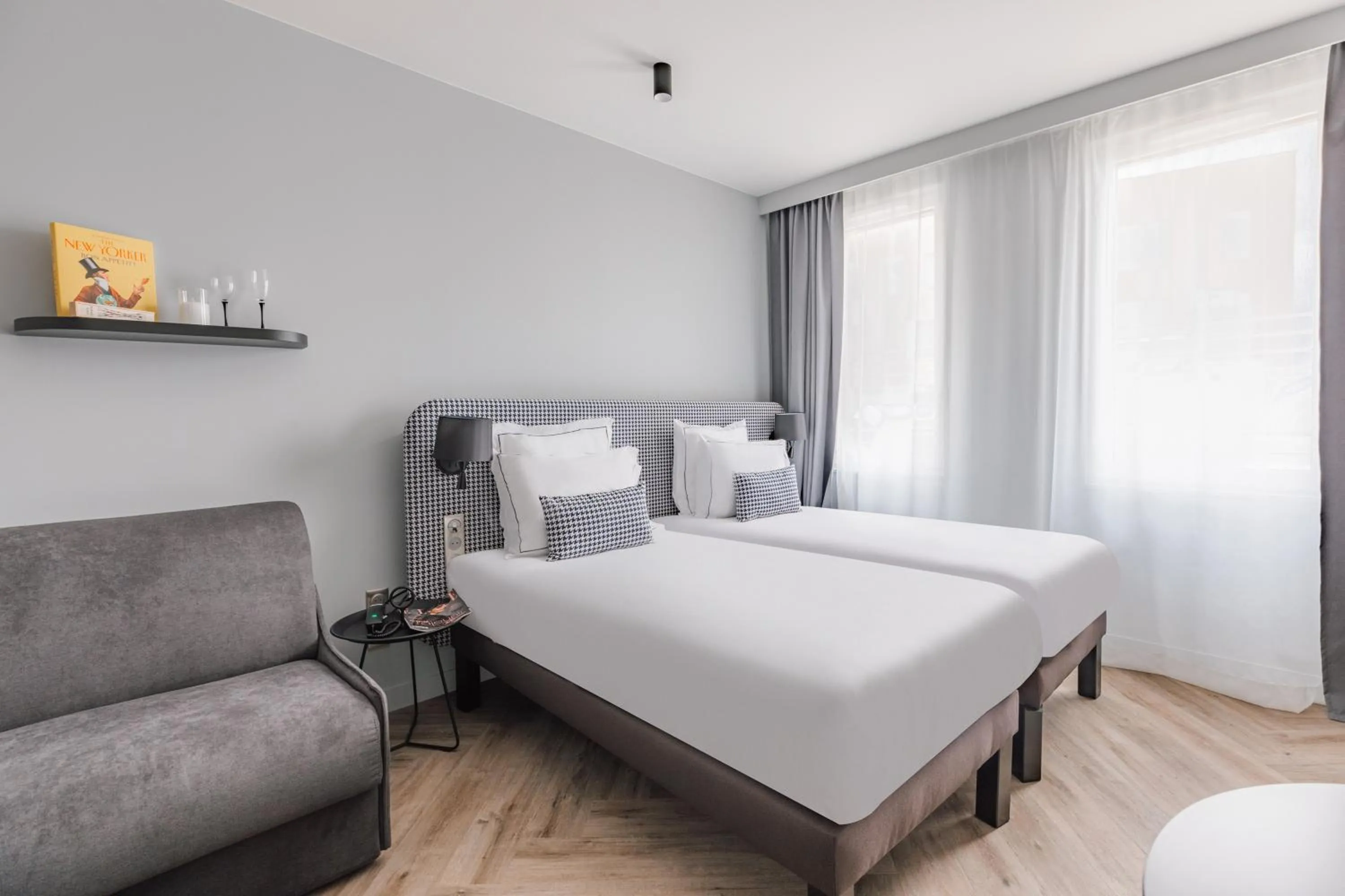 Bed in Appart'City Collection Paris Roissy CDG Airport