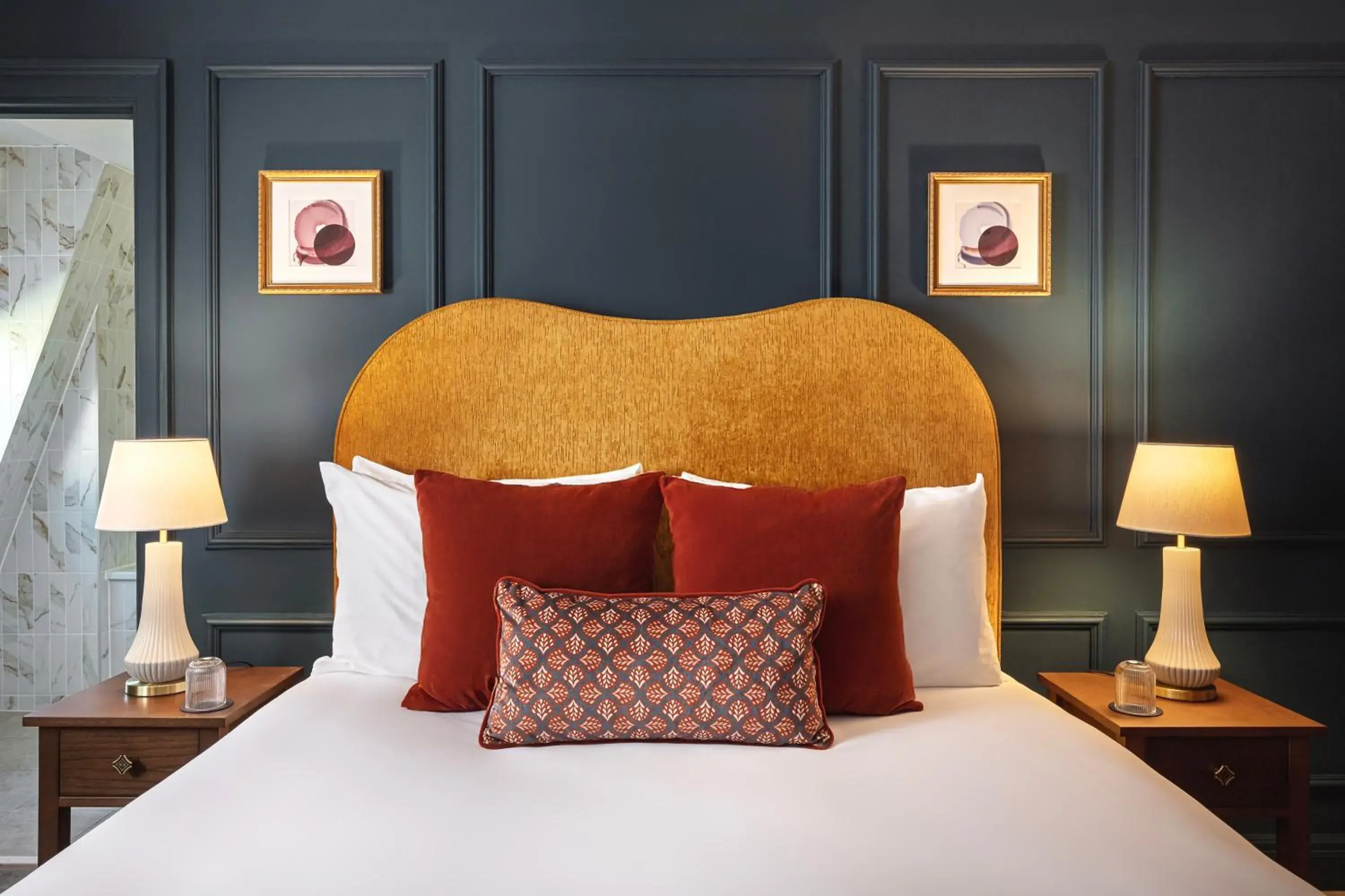 Bed in Francis Hotel Bath Bed in Francis Hotel Bath