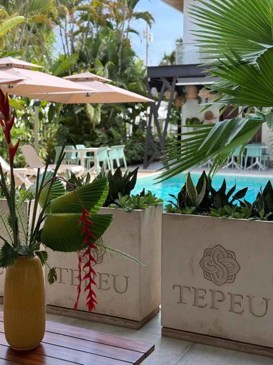 Swimming pool in Hotel Tepeu