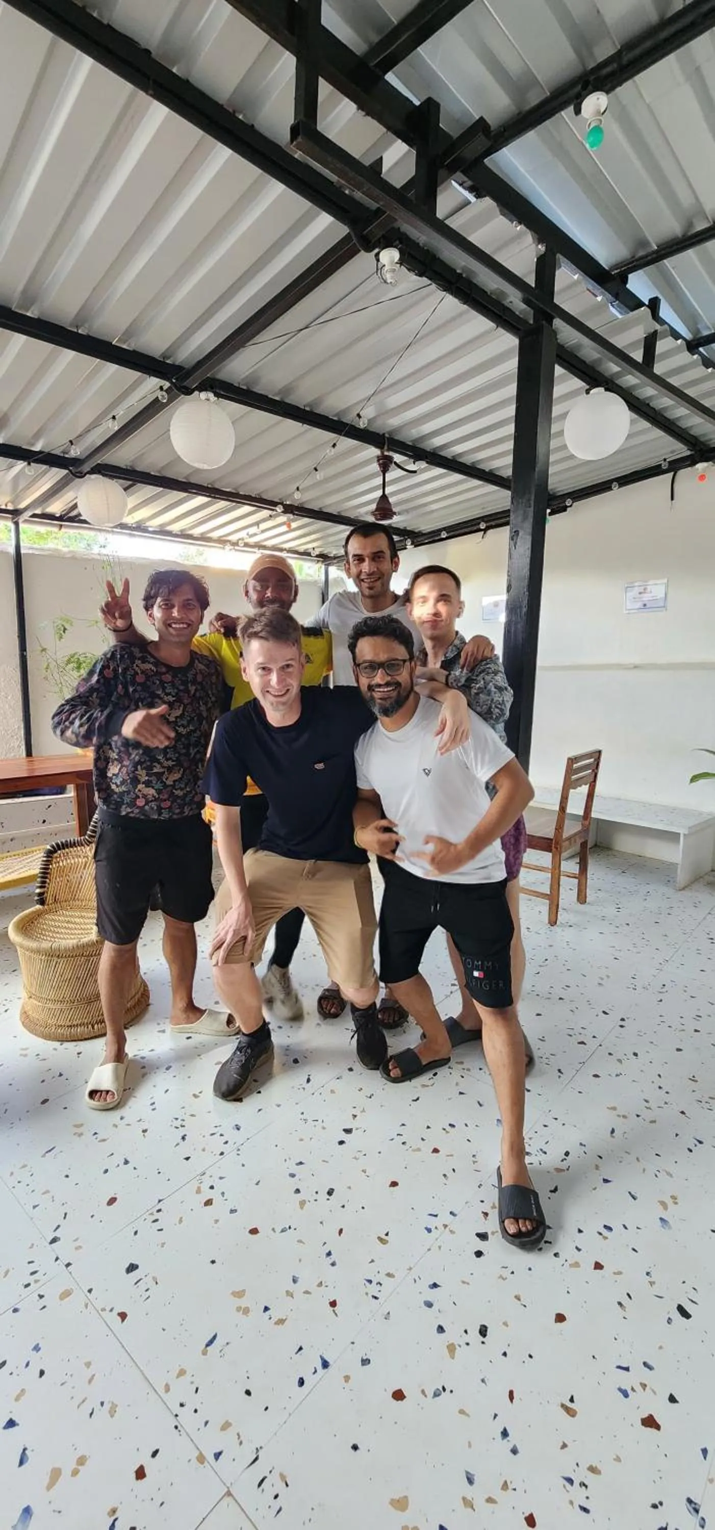 Seating area in Hammock Hostels - Bandra