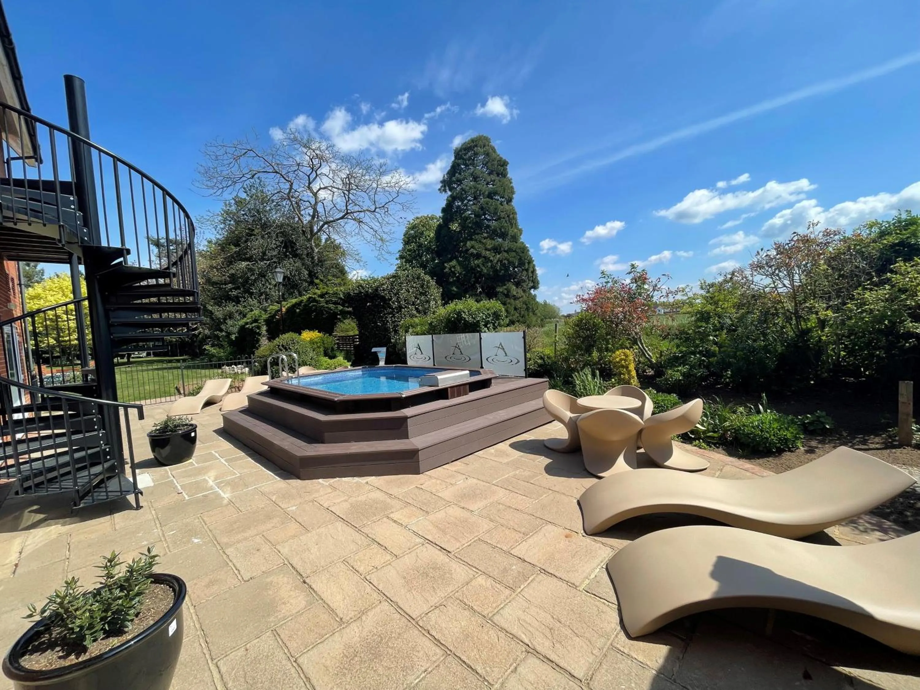 Pool view in Hempstead House Hotel & Restaurant