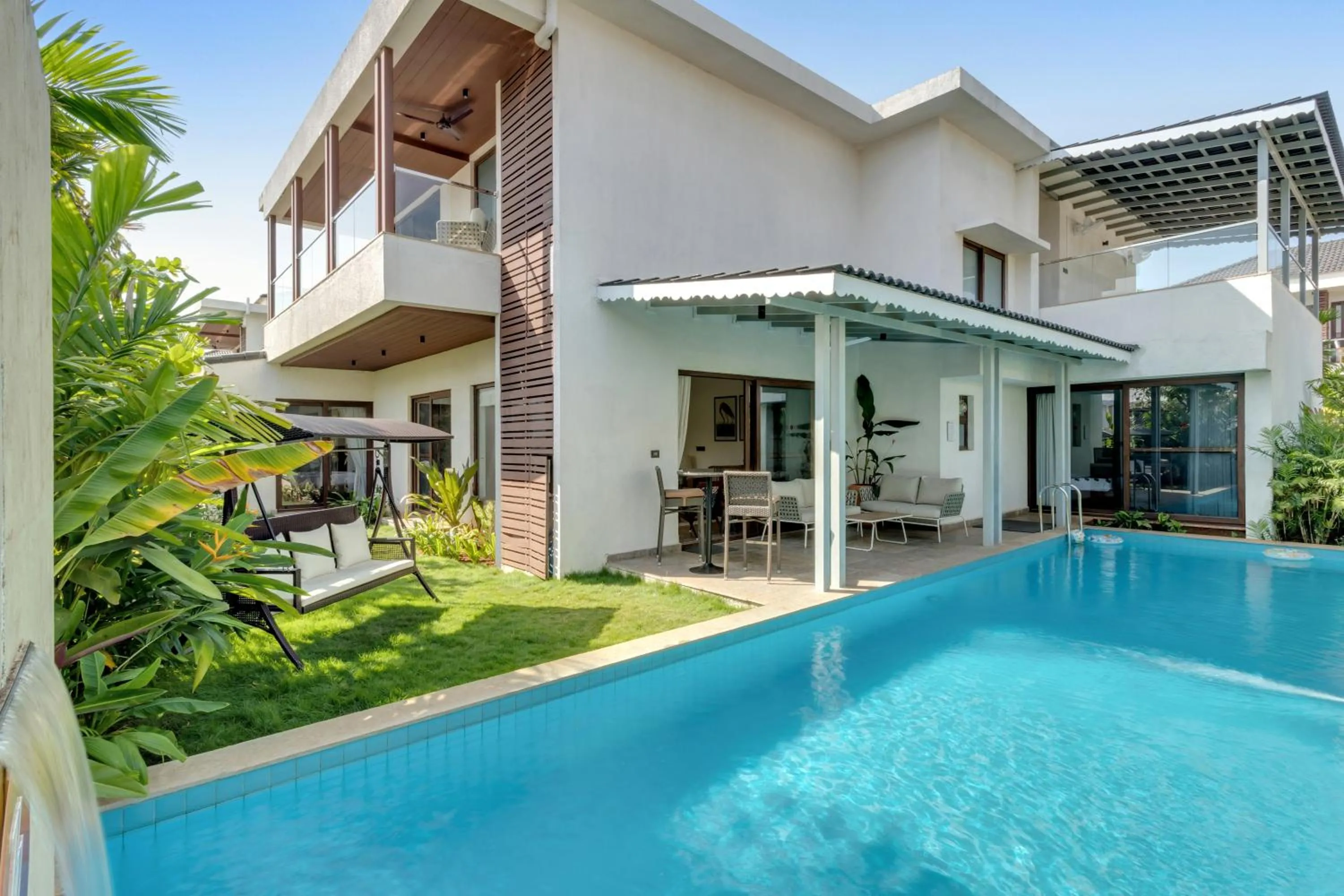 Patio in HIREAVILLA Villa Inaari - 5BHK with Private Pool in Anjuna