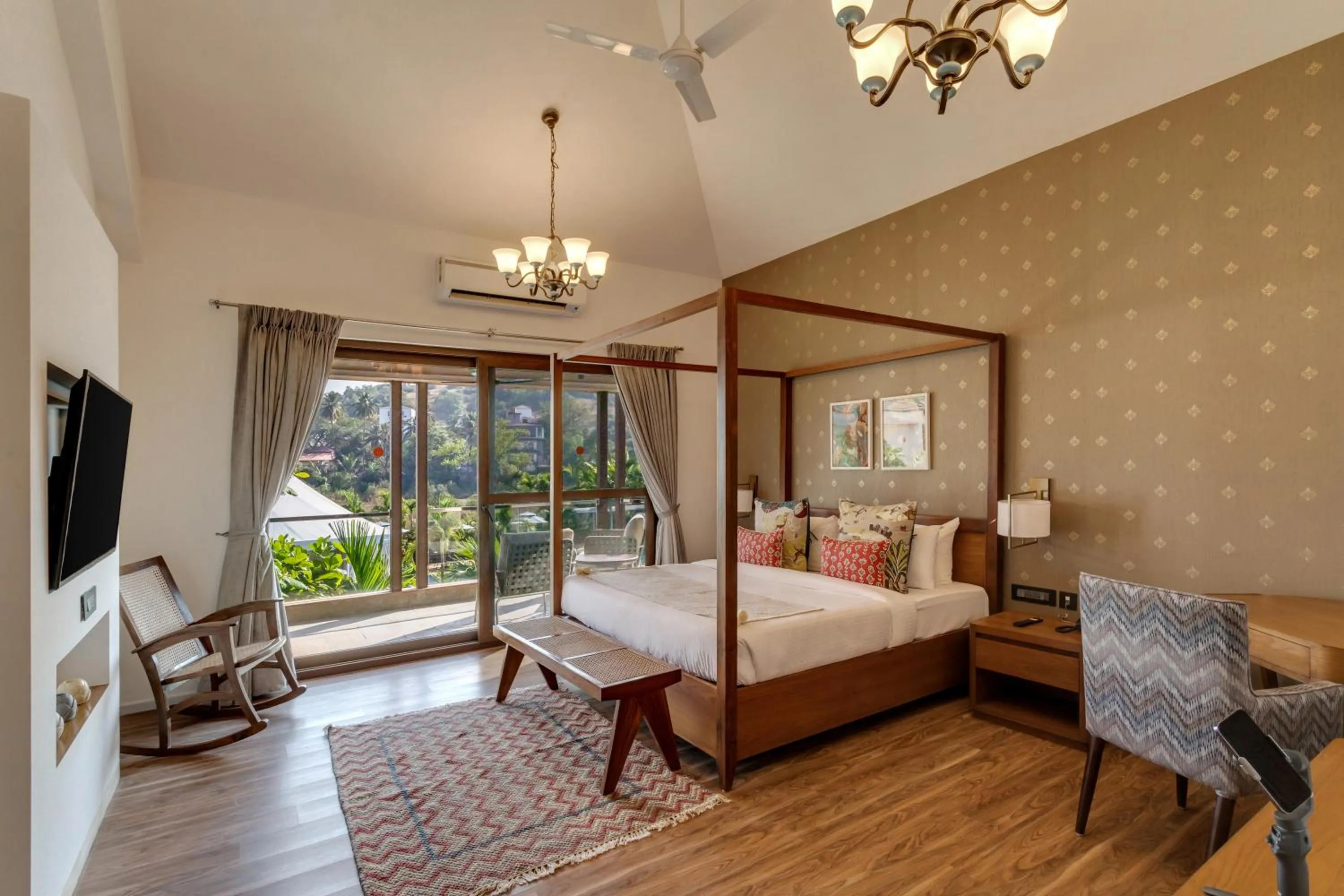 Bed in HIREAVILLA Villa Inaari - 5BHK with Private Pool in Anjuna