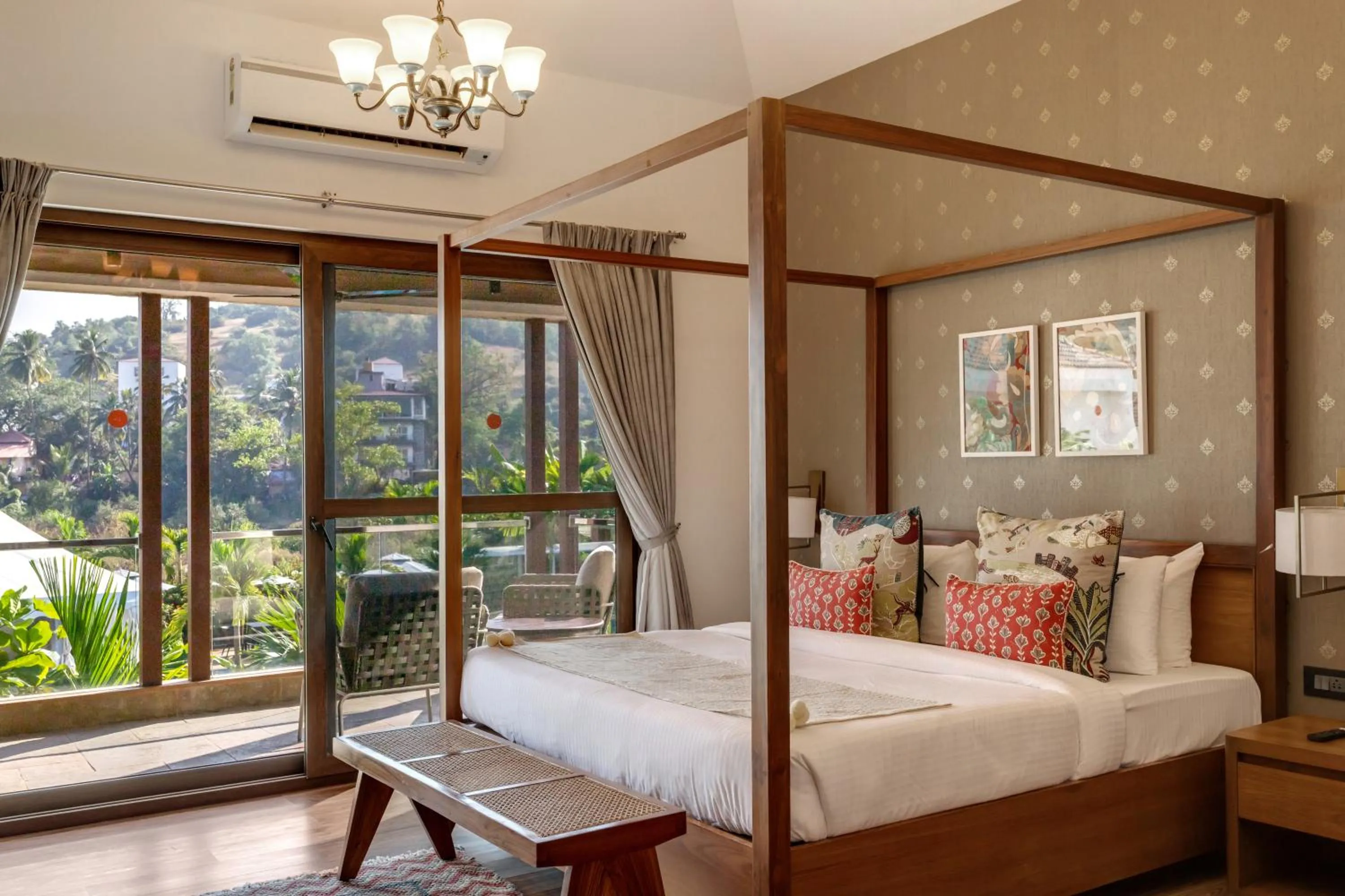 Bed in HIREAVILLA Villa Inaari - 5BHK with Private Pool in Anjuna