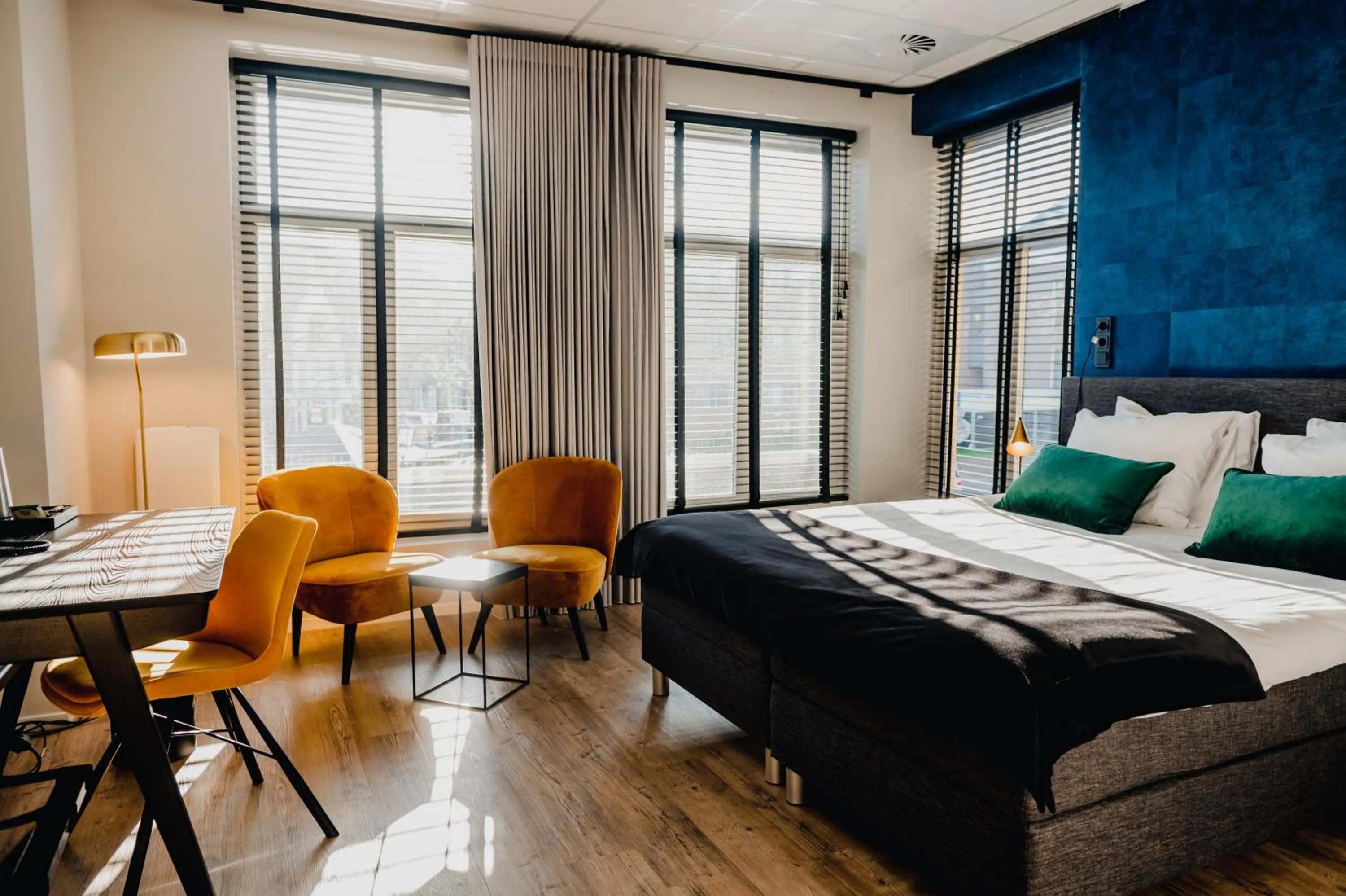 Bed in City Hotel de Jonge