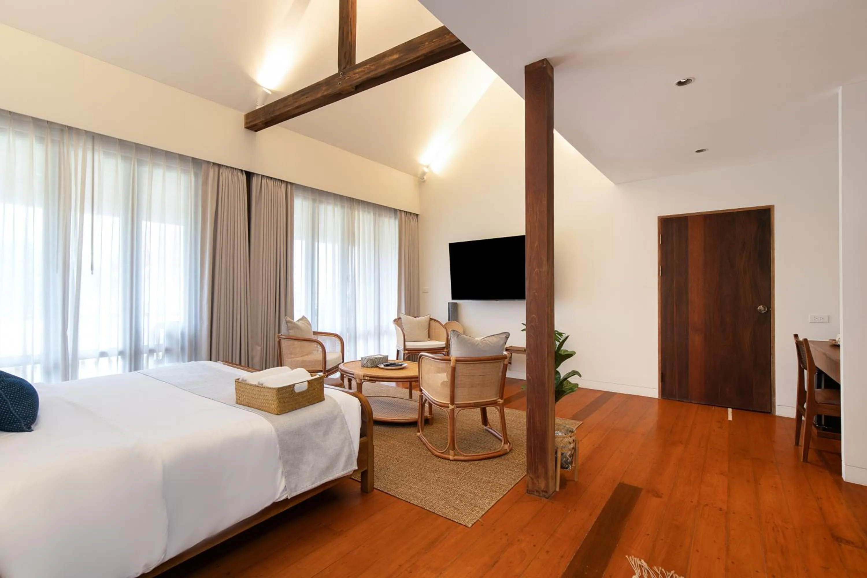 Bedroom, Bed in Syama Residence and Café