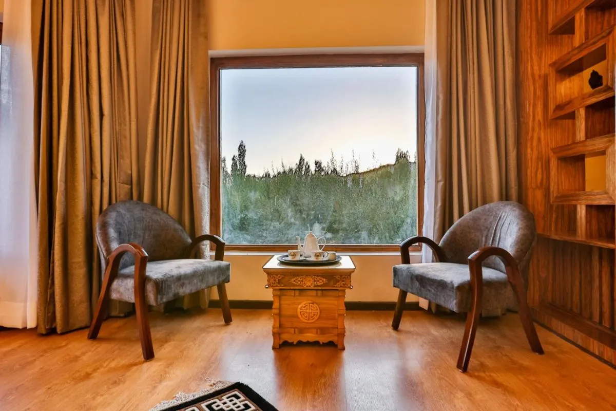 Seating area in The Kart-Sey Ladakh