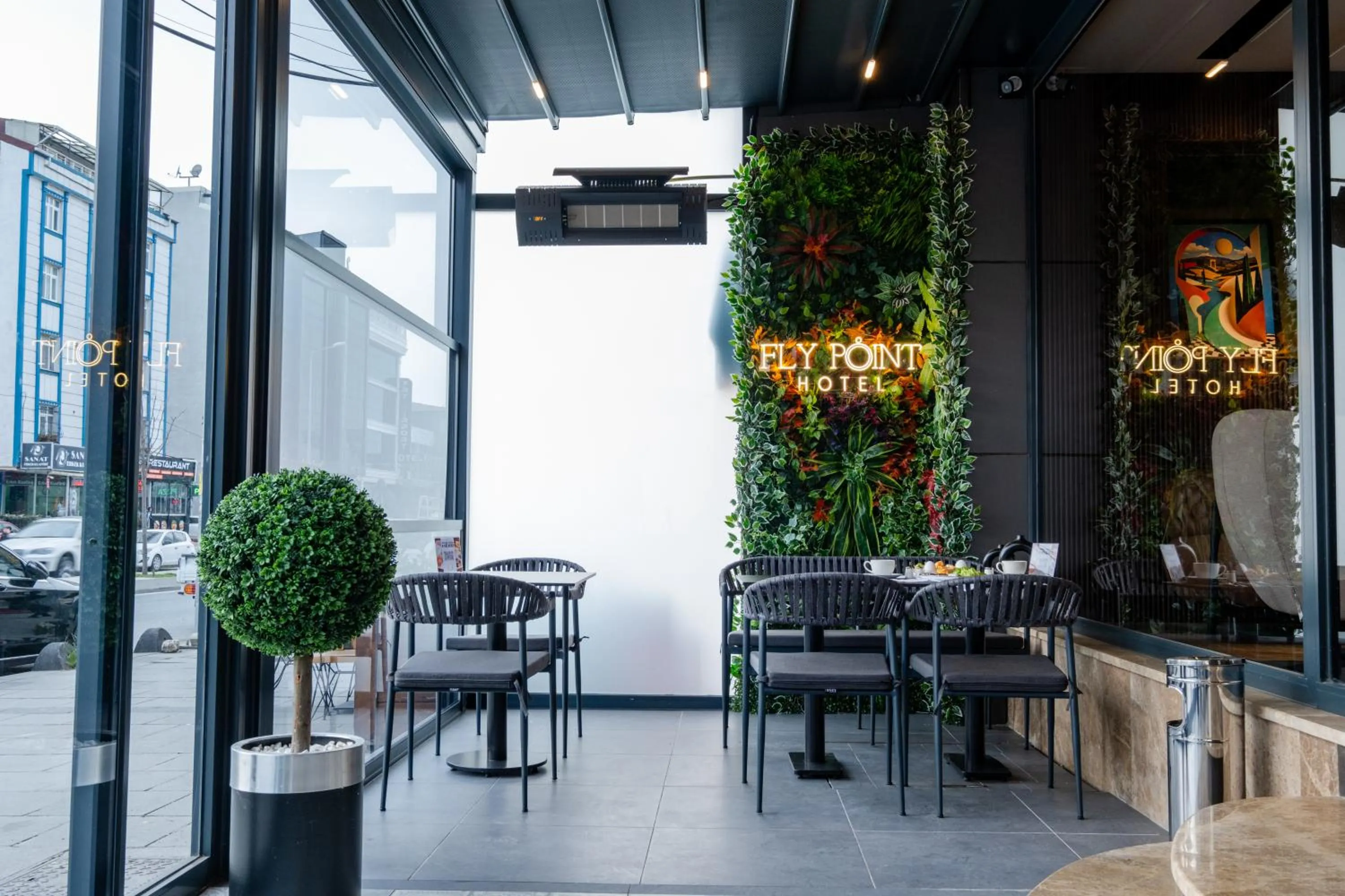 Restaurant/places to eat in FLY POINT AIRPORT HOTEL